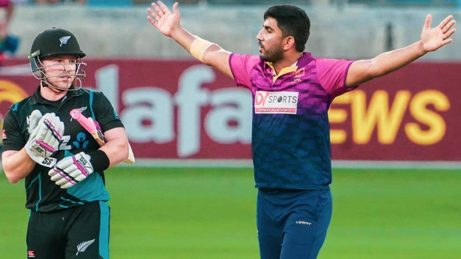 UAE बनाम न्यूजीलैंड: जुनैद सिद्दीकी ने चटकाए 3 विकेट, जानिए उनके आंकड़े