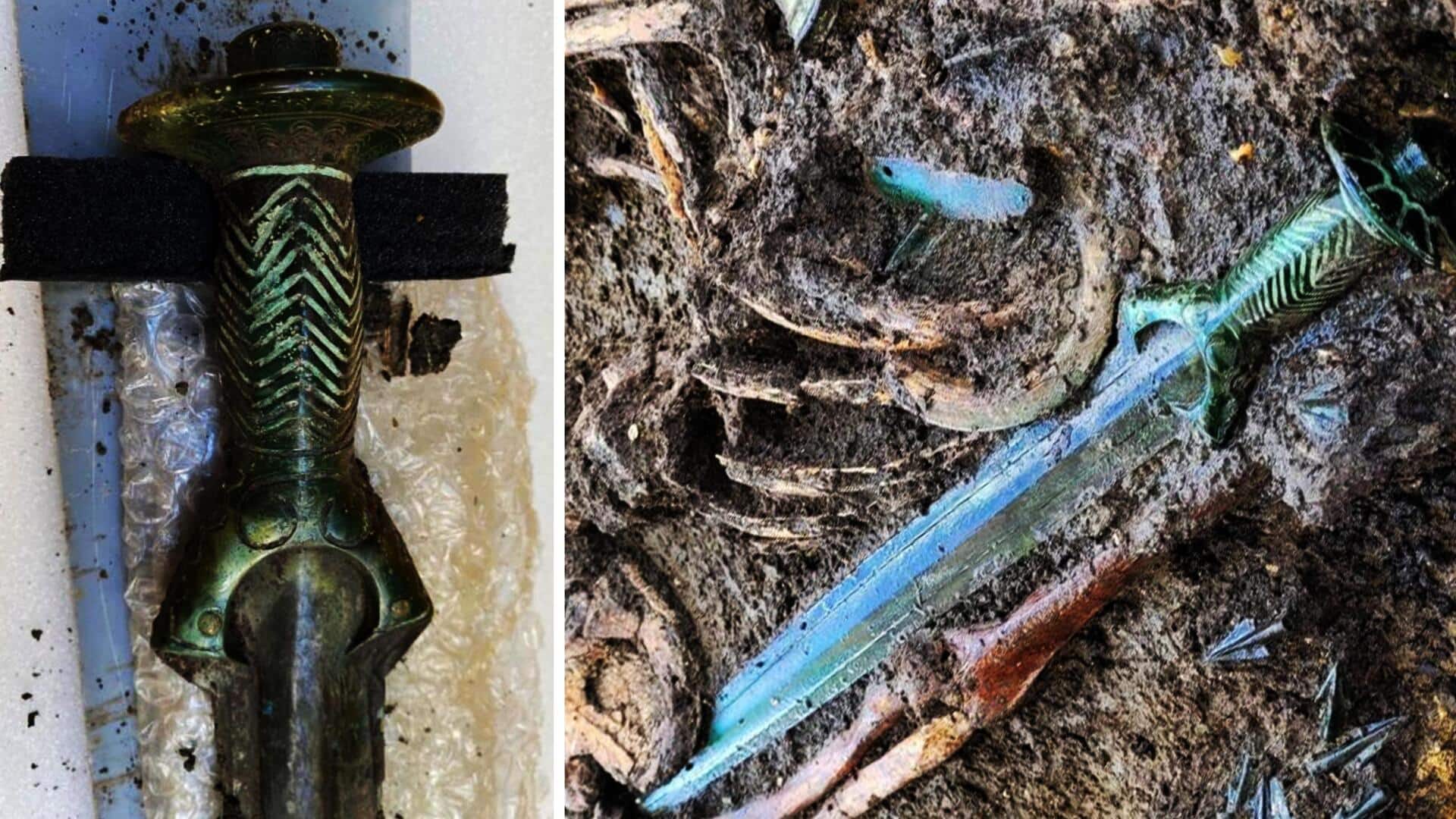 जर्मनी में कब्र से मिली 3,000 साल पुरानी तलवार, आज भी बरकरार है चमक 