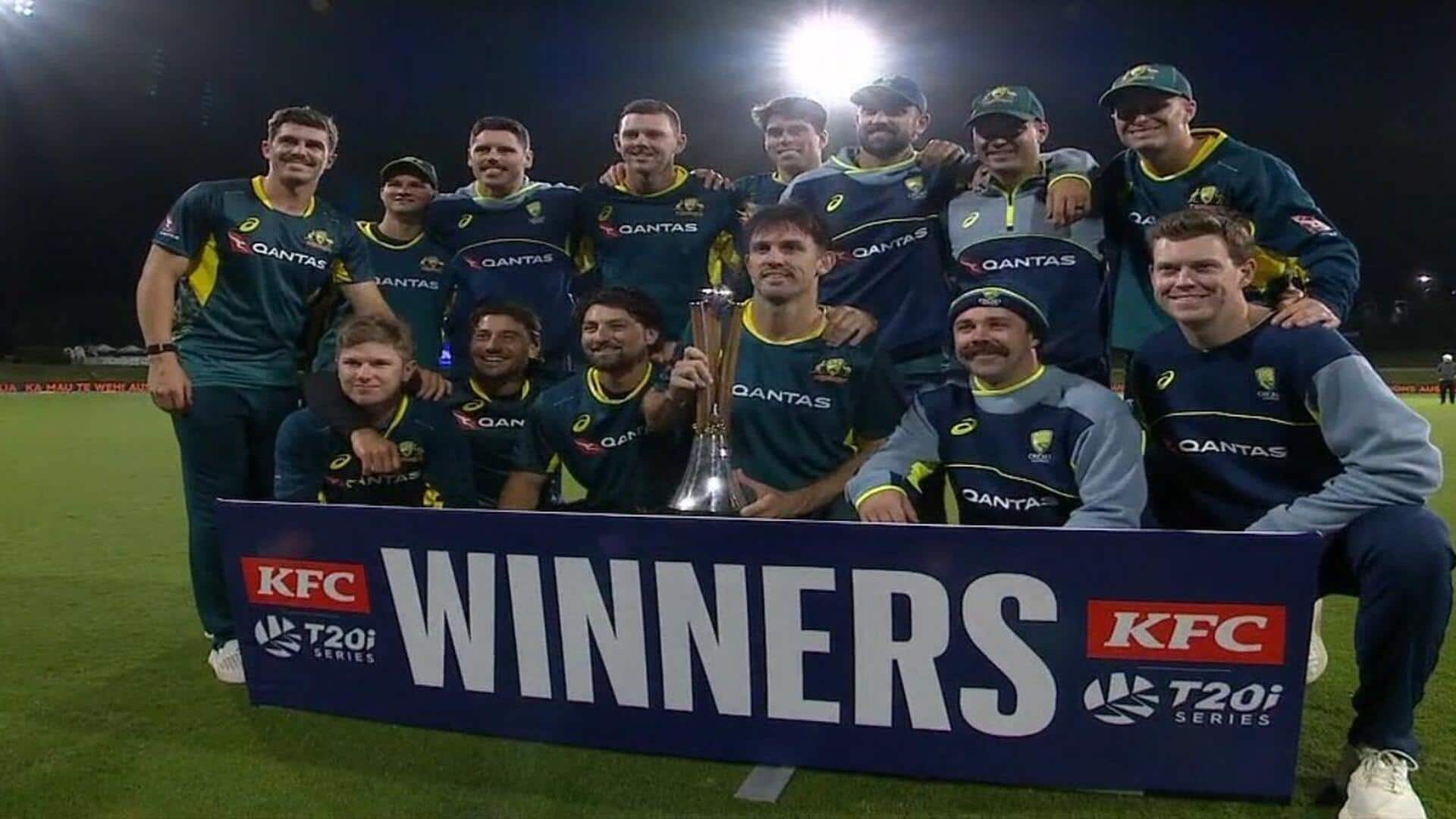 ऑस्ट्रेलिया ने न्यूजीलैंड को तीसरे टी-20 में हराया, सीरीज पर 2-0 से किया कब्जा