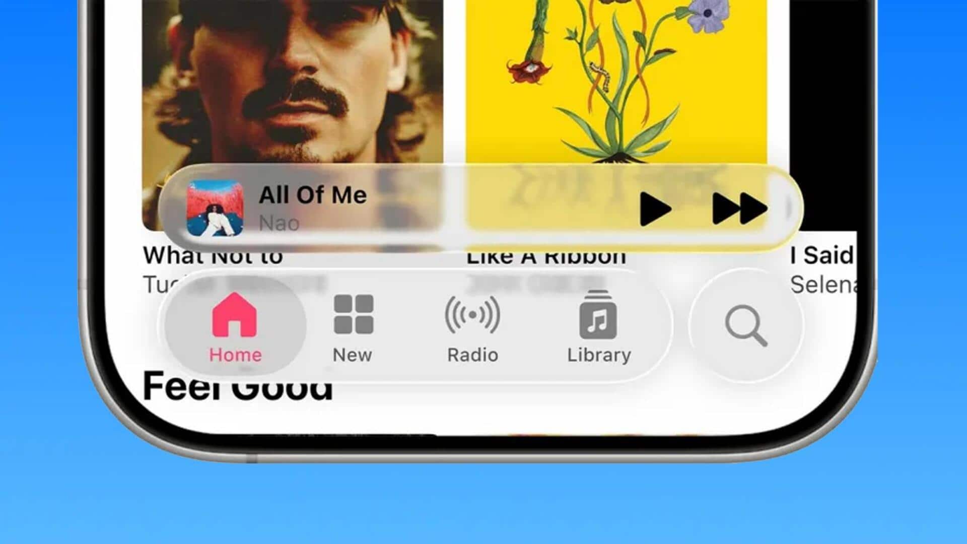 ऐपल ने iOS 26 के लिक्विड ग्लास डिजाइन में किया बदलाव ऐपल ने iOS 26 के लिक्विड ग्लास डिजाइन में किया बदलाव