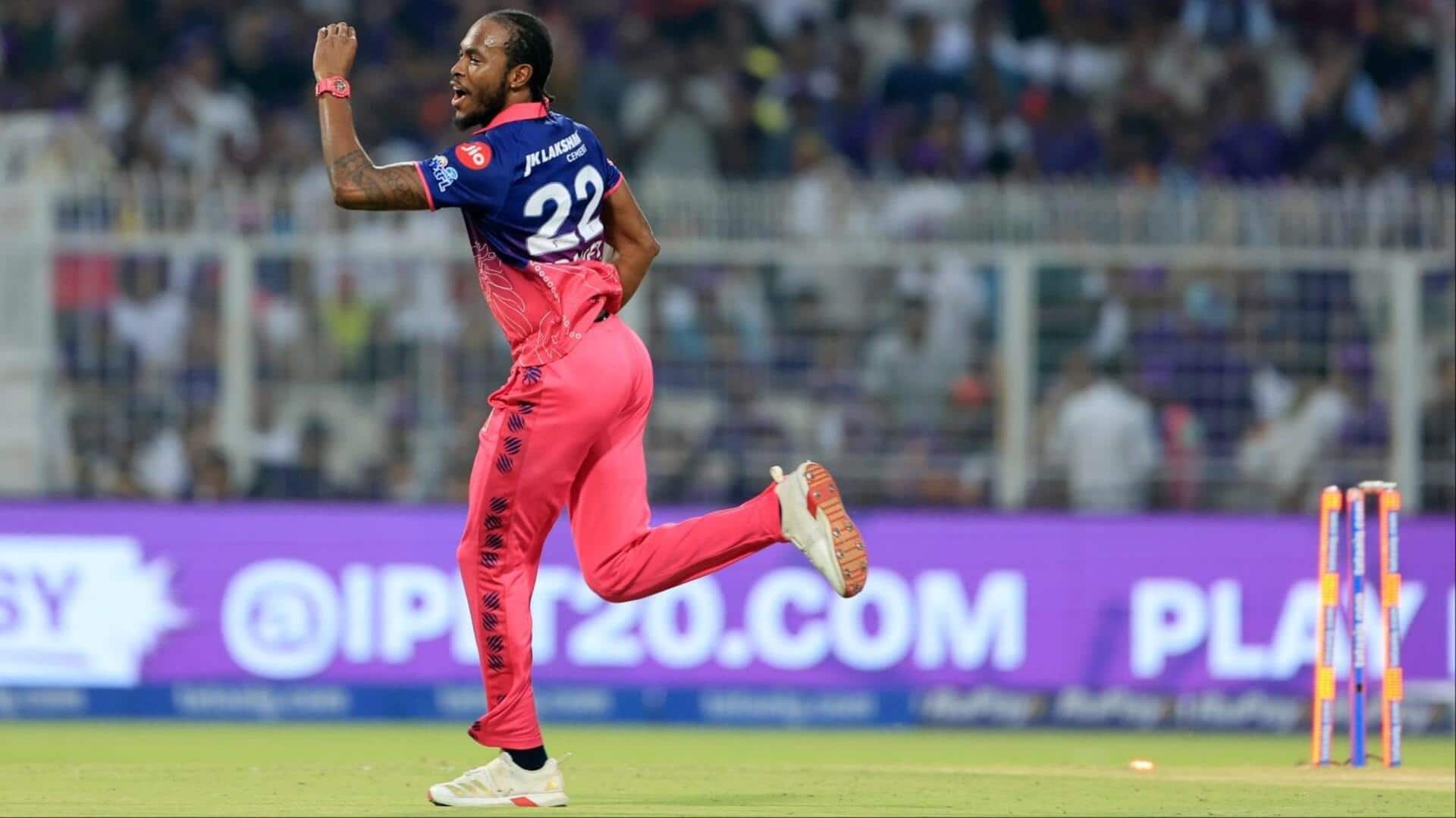 KKR बनाम RR: जोफ्रा आर्चर ने टीम साइफर्ट को पहली गेंद पर किया आउट, देखें वीडियो