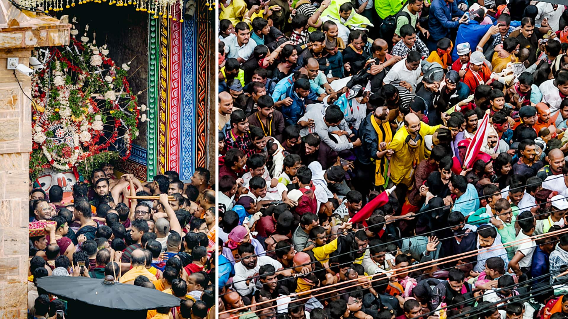 पुरी की जगन्नाथ रथ यात्रा में भगदड़ जैसी स्थिति; एक श्रद्धालु की मौत, कई घायल