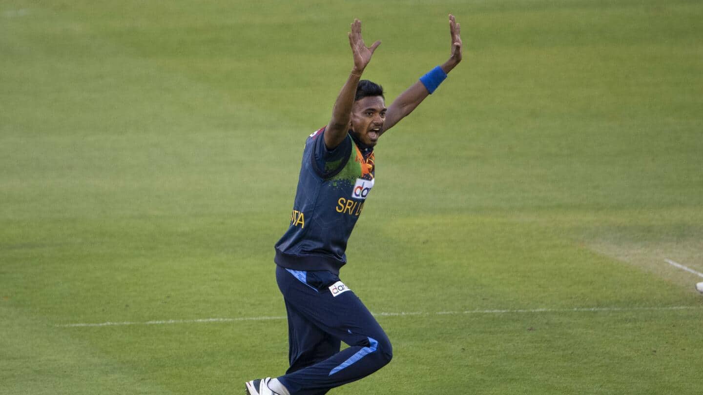 टी-20 विश्व कप: श्रीलंका को लगा बड़ा झटका, तेज गेंदबाज दुष्मंथा चमीरा टूर्नामेंट से बाहर