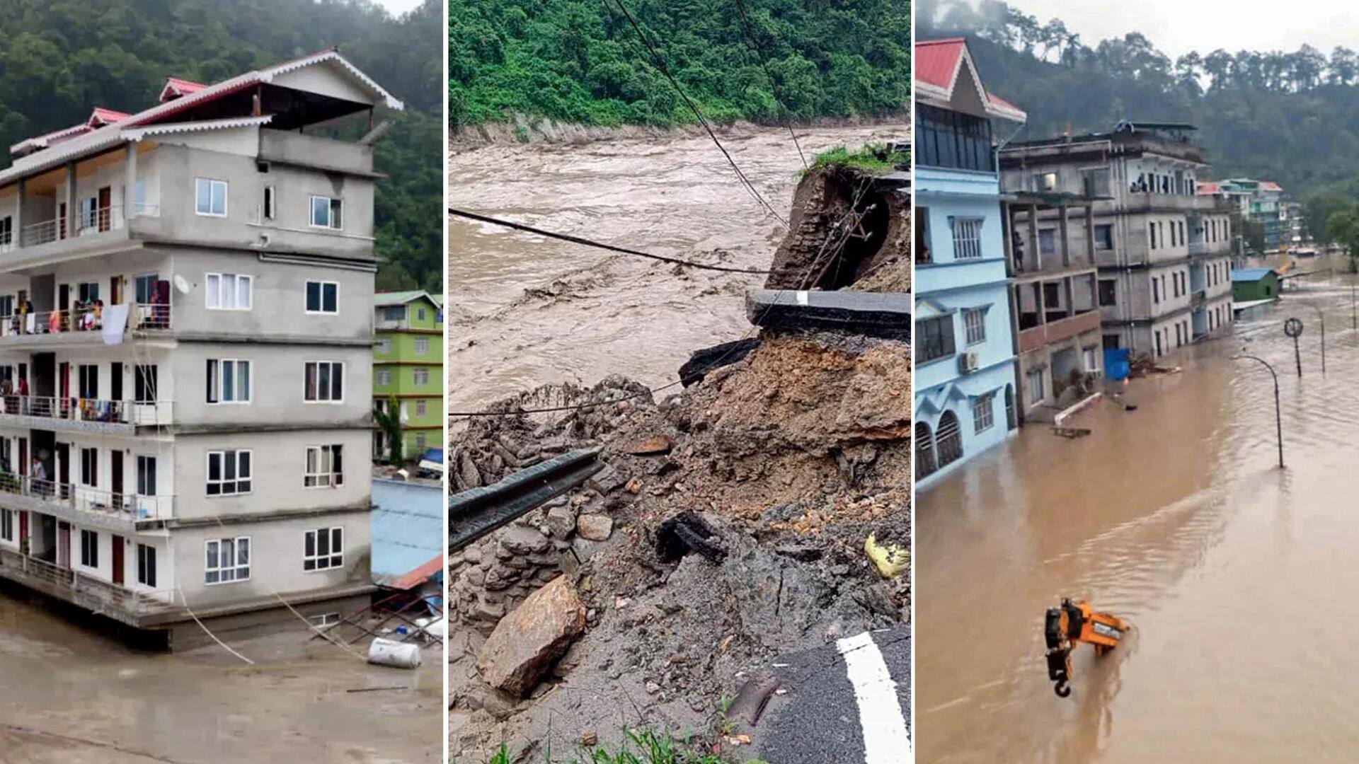 सिक्किम बाढ़: 7 सैनिकों अब तक 21 की मौत, 100 से ज्यादा अभी भी लापता