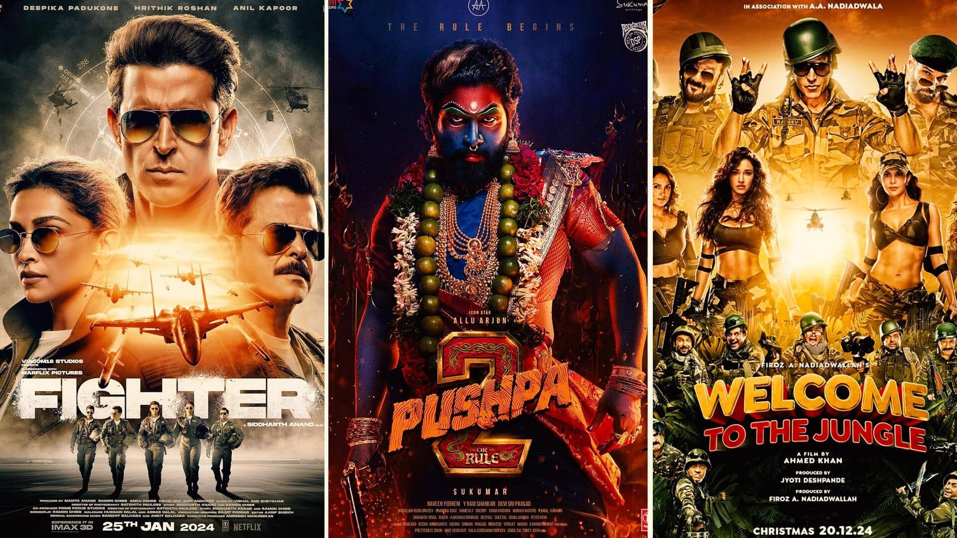 IMDb की बहुप्रतीक्षित फिल्मों में 'फाइटर' ने मारी बाजी, 'पुष्पा: द रूल' भी छूटी पीछे 
