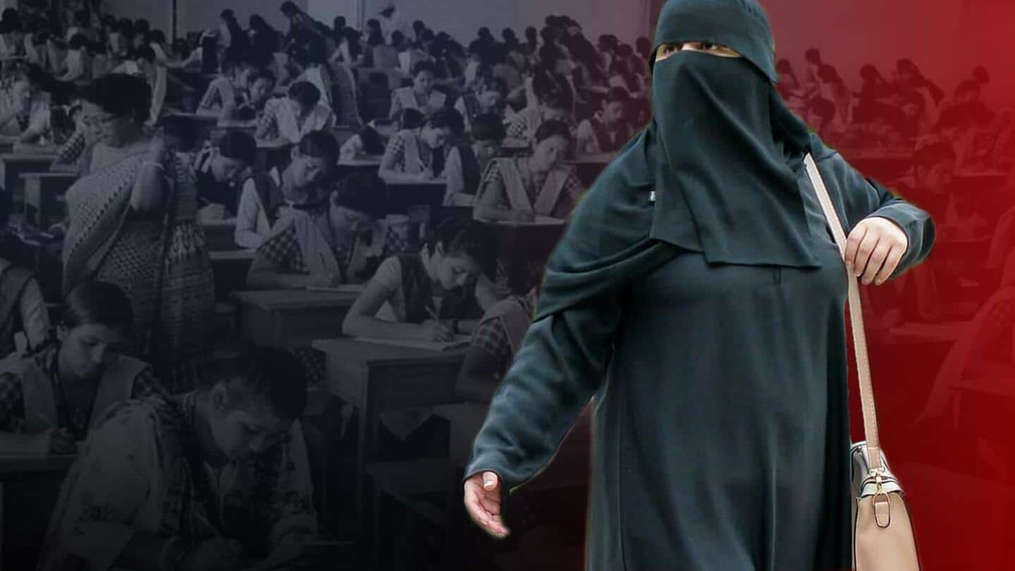 कर्नाटक: हिजाब पहनकर आई दो छात्राओं को परीक्षा देने से रोका गया, वापस लौटीं