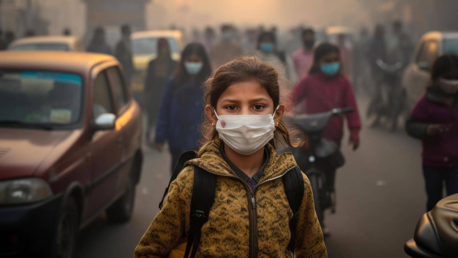 दिल्ली पर छाई प्रदूषण की घनी धुंध, वायु गुणवत्ता 'खतरनाक' स्तर पर