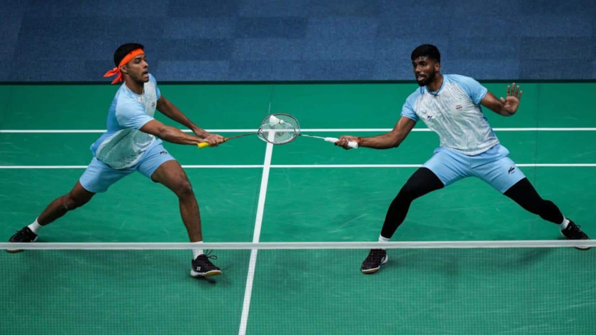एशियाई खेल 2026: गत विजेता सात्विक-चिराग की जोड़ी पहले दौर में बाहर, भारत को झटका