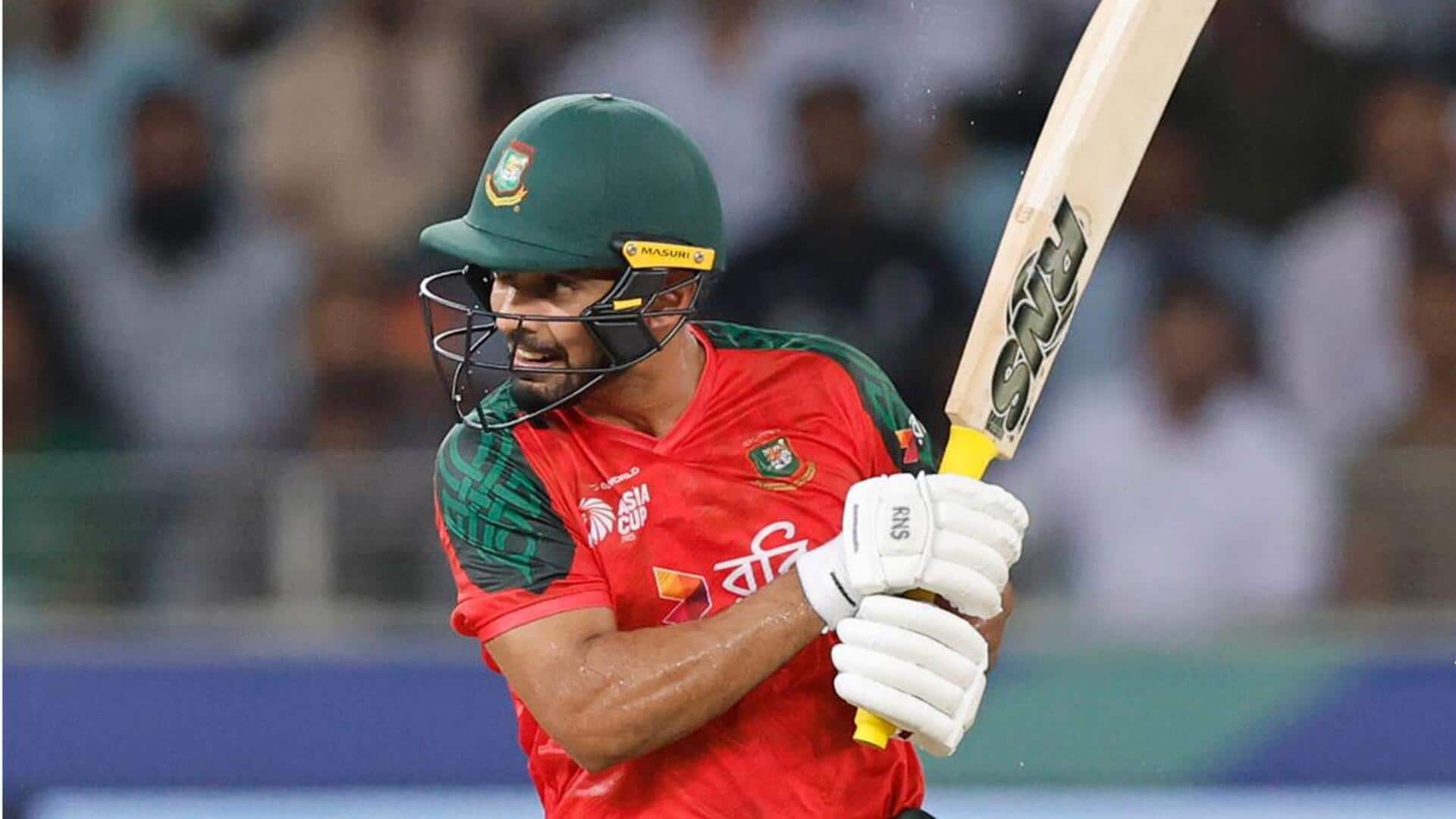 सैफ हसन को बांग्लादेश की टी-20 टीम का उप-कप्तान बनाया गया 