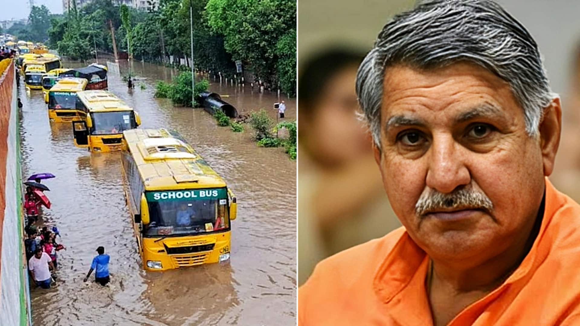 गुरूग्राम में जलभराव की बिगड़ती स्थिति के बीच भाजपा सांसद बोले- 2047 तक सब ठीक होगा