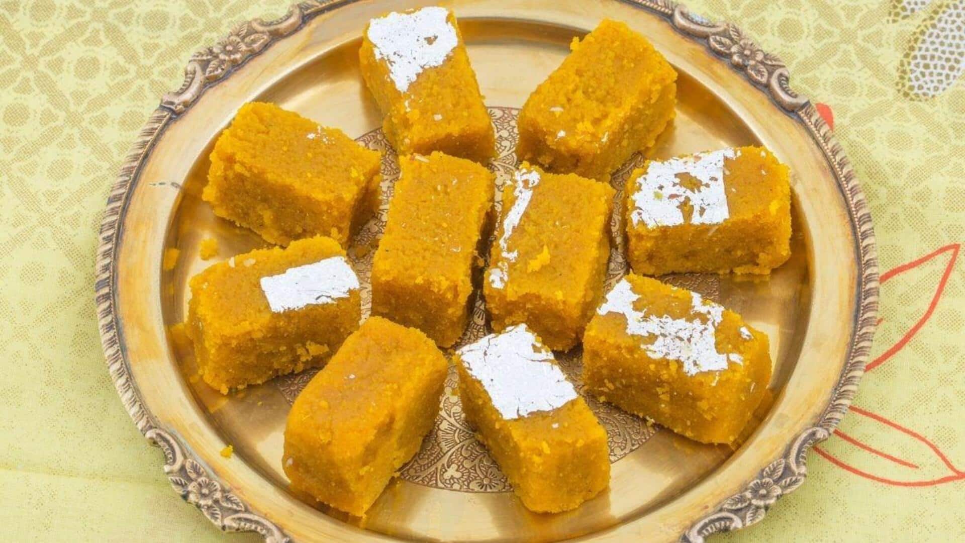 गणेश चतुर्थी: 30 मिनट में घर पर बनाकर खाएं बेसन की बर्फी, जानिए रेसिपी