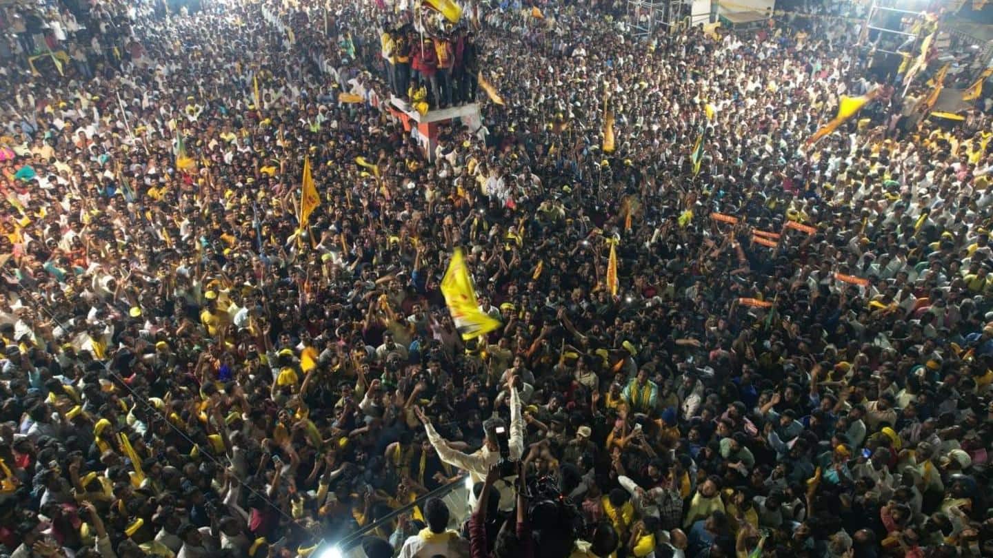 आंध्र प्रदेश: नायडू की सभा में भगदड़ के बाद रैलियों और जनसभा पर सरकार का प्रतिबंध