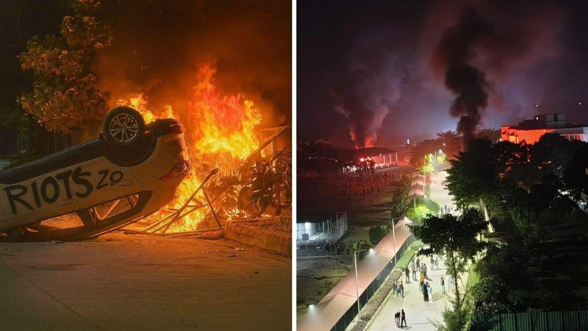 मध्य प्रदेश: VIT विश्वविद्यालय में छात्रों ने कारों-बसों को आग लगाई, भारी तोड़-फोड़; क्यों भड़की हिंसा?