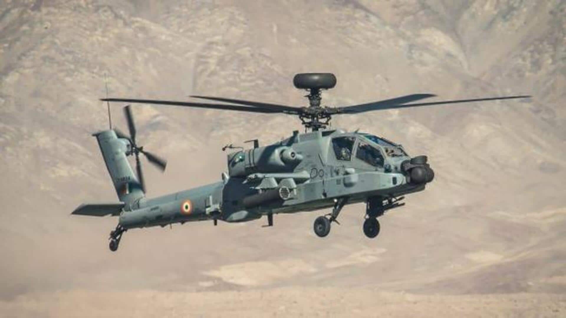 भारतीय वायुसेना के अपाचे हेलीकॉप्टर की मध्य प्रदेश में इमरजेंसी लैंडिंग 
