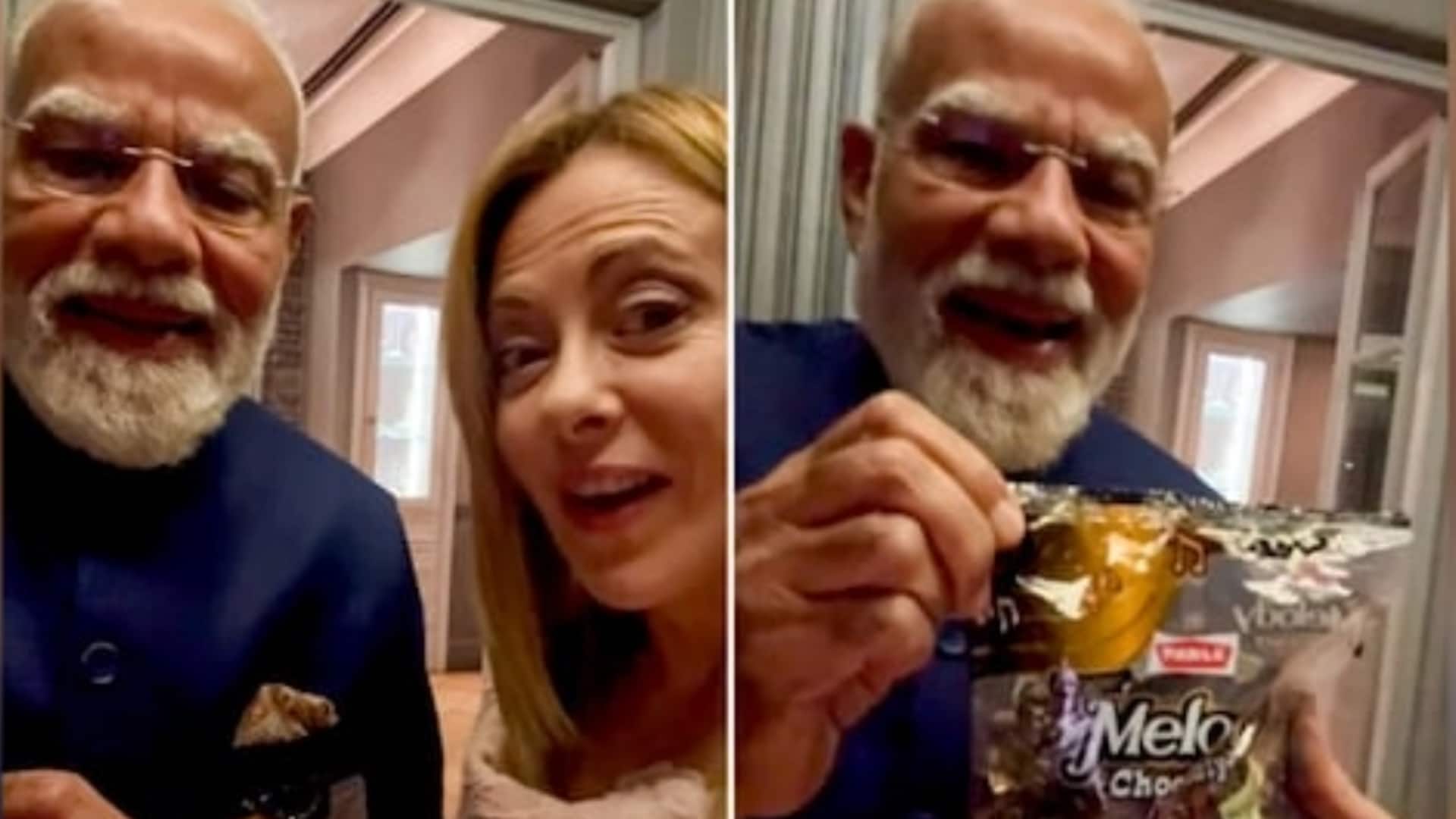 प्रधानमंत्री मोदी ने जॉर्जिया मेलोनी को गिफ्ट की 'मेलोडी' टॉफी, वीडियो आया सामने