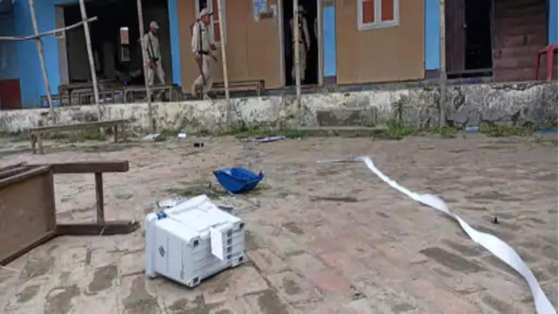 लोकसभा चुनाव: मणिपुर में मतदान केंद्र पर गोलीबारी, 3 घायल