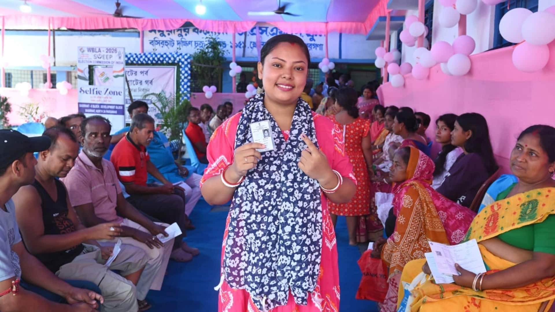 पश्चिम बंगाल में 15 बूथों पर दोबारा मतदान जारी, सुरक्षा के कड़े इंतजाम