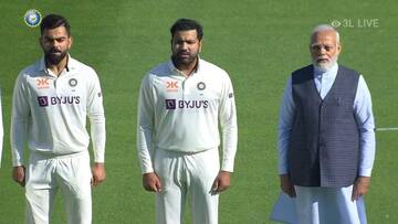 भारत बनाम ऑस्ट्रेलिया: अहमदाबाद टेस्ट देखने पहुंचे प्रधानमंत्री, भारतीय खिलाड़ियों के साथ राष्ट्रगान में खड़े हुए