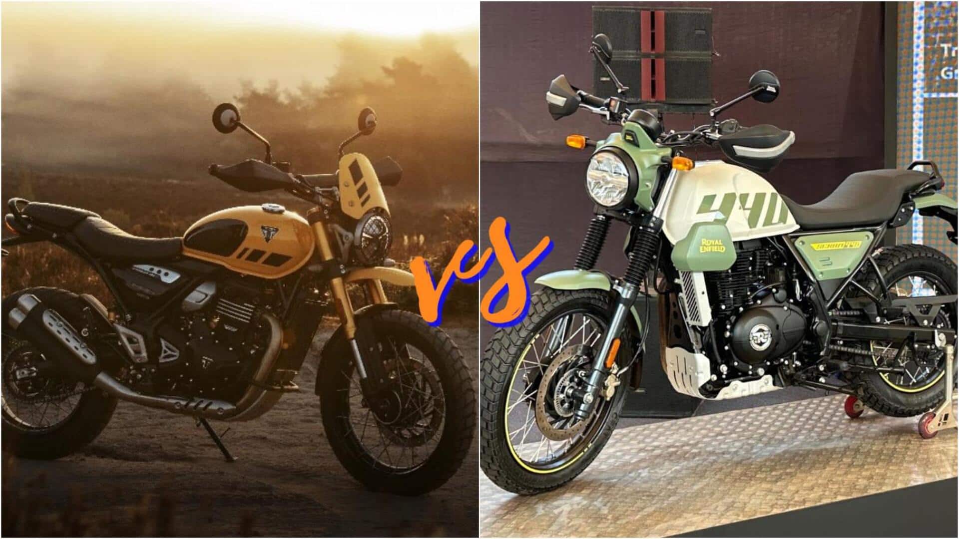 ट्रायम्फ स्क्रैम्बलर 400 XC बनाम रॉयल एनफील्ड स्क्रैम 440: दोनों में कौनसी है बेहतर? ट्रायम्फ स्क्रैम्बलर 400 XC बनाम रॉयल एनफील्ड स्क्रैम 440: दोनों में कौनसी है बेहतर?