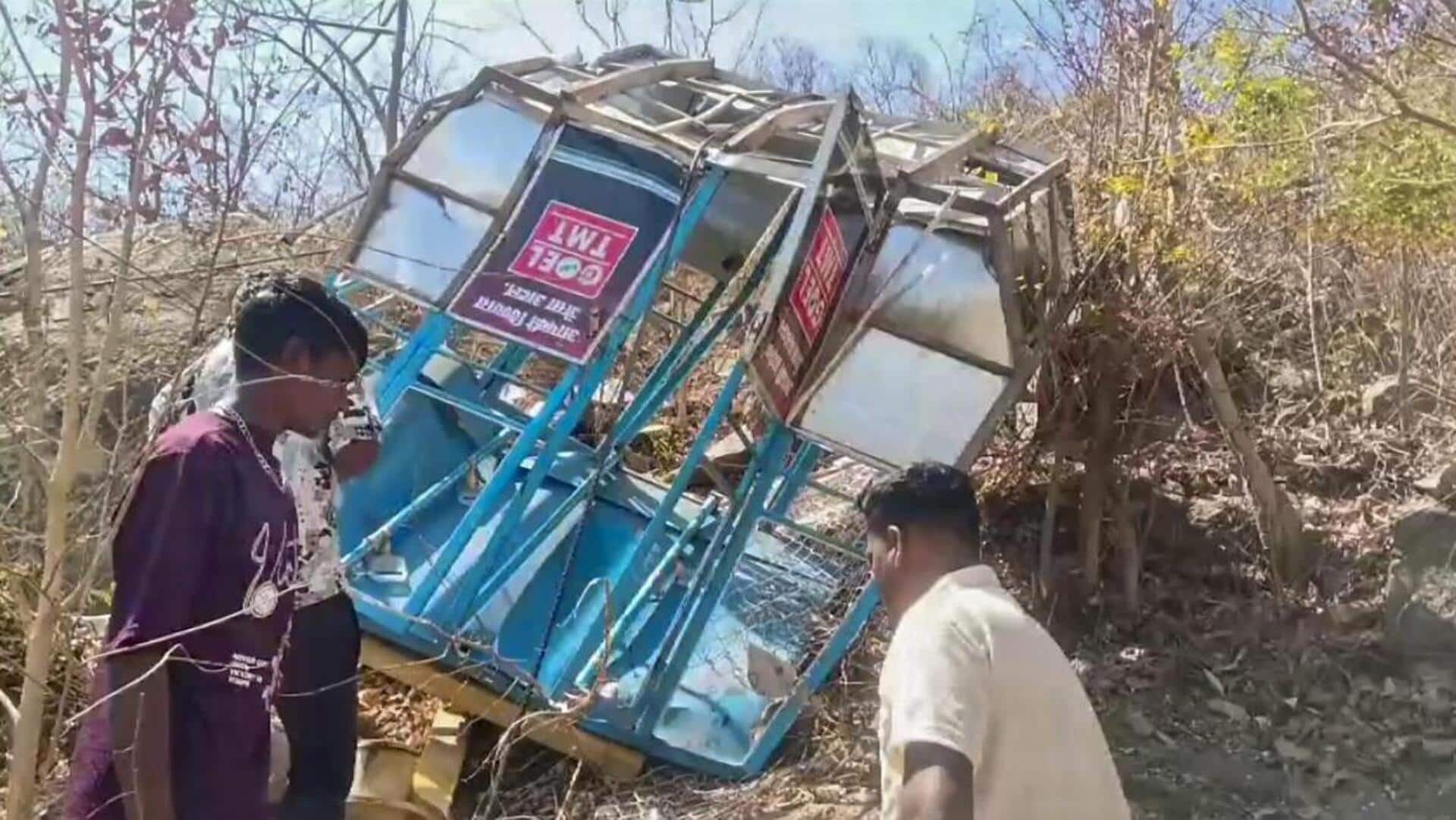 छत्तीसगढ़: खल्लारी मंदिर में रोपवे का तार टूटने से 1 महिला की मौत, 17 अन्य घायल