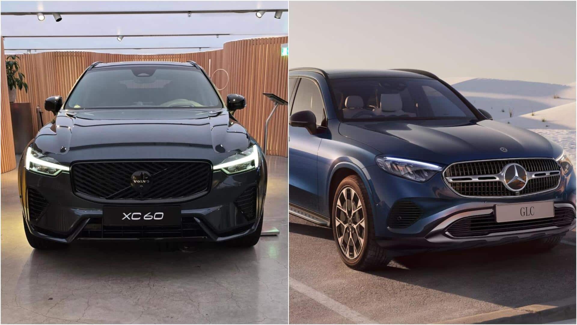 क्या मर्सिडीज-बेंज GLC को टक्कर दे पाएगी वोल्वो XC60 फेसलिफ्ट कार? तुलना से समझिये क्या मर्सिडीज-बेंज GLC को टक्कर दे पाएगी वोल्वो XC60 फेसलिफ्ट कार? तुलना से समझिये