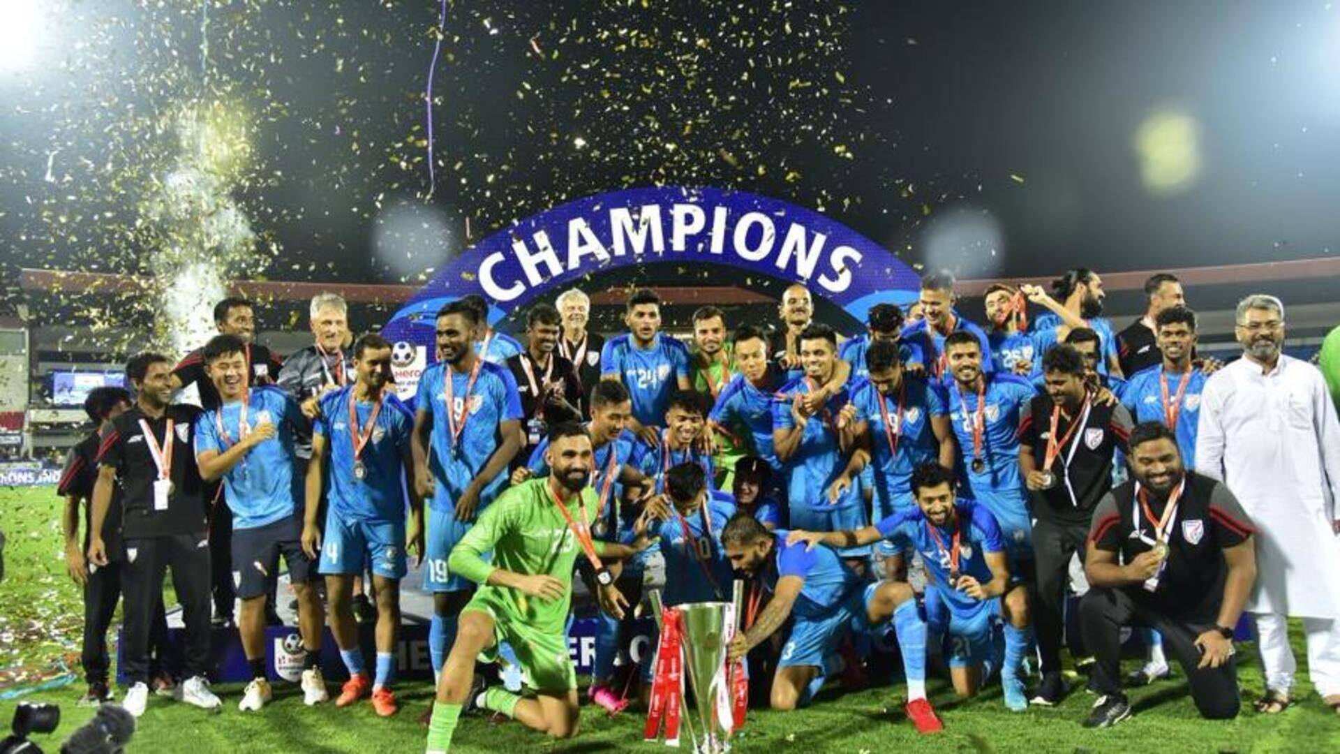 भारतीय फुटबॉल टीम ने 5 साल बाद जीता इंटरकॉन्टिनेंटल कप, फाइनल में लेबनान को दी मात