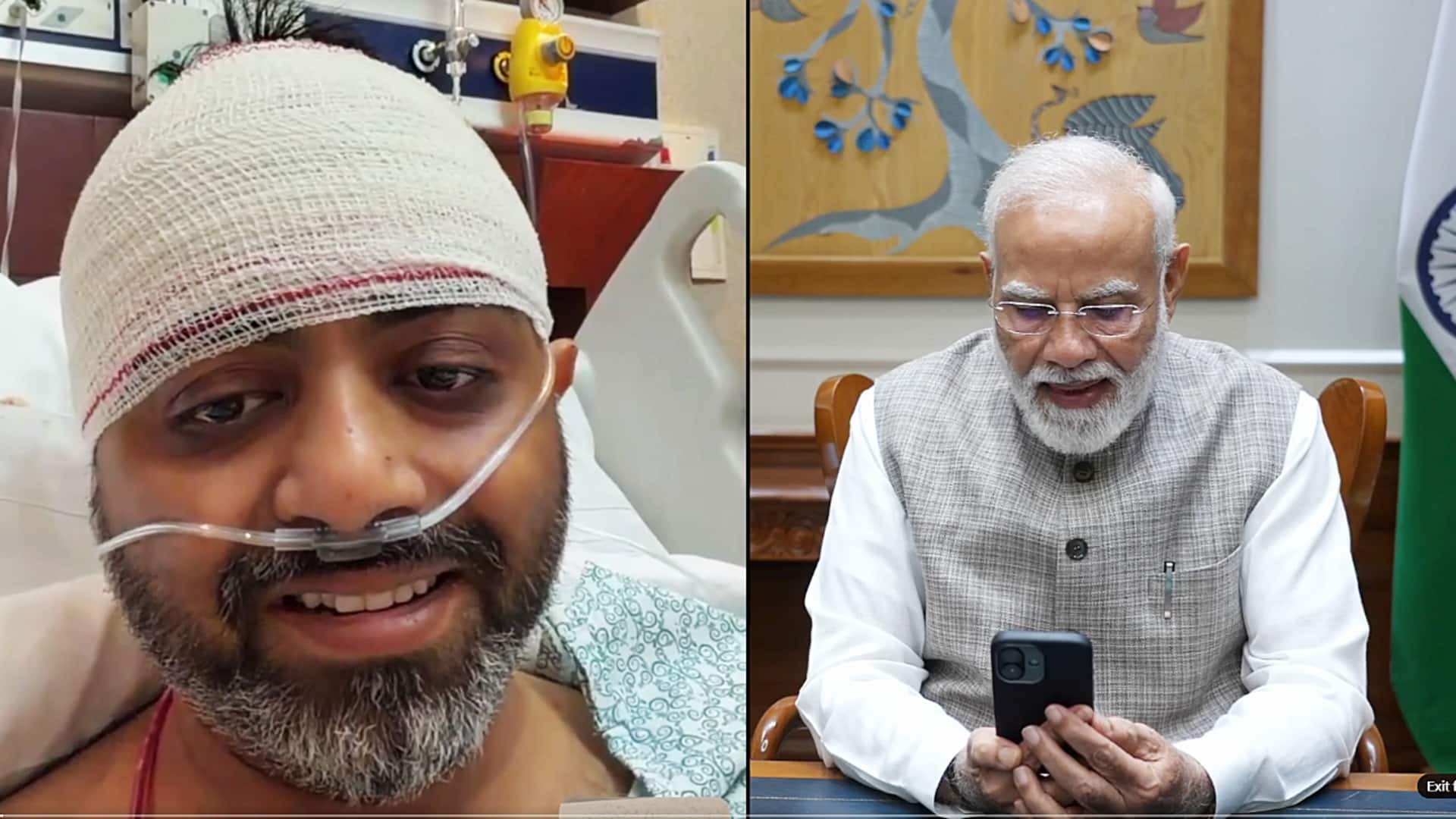 प्रधानमंत्री मोदी ने स्मित मच्छार से की वीडियो कॉल, पायलट बोले- हनुमान चालीसा पढ़ रहा था 