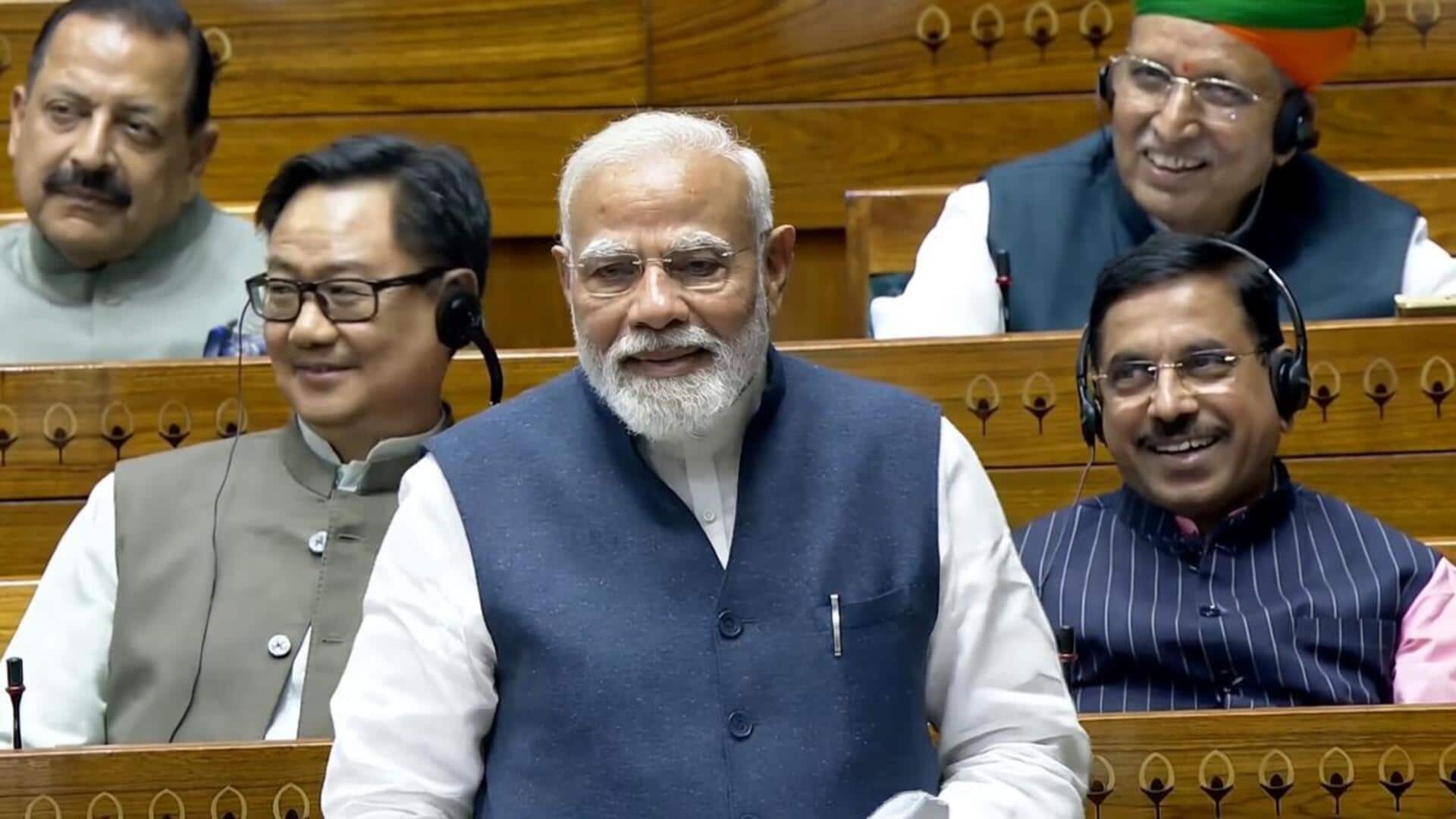 महिला आरक्षण विधेयक पर प्रधानमंत्री मोदी बोले- विधेयक पारित होने पर सरकारी खर्चे से फोटो छपवाऊंगा