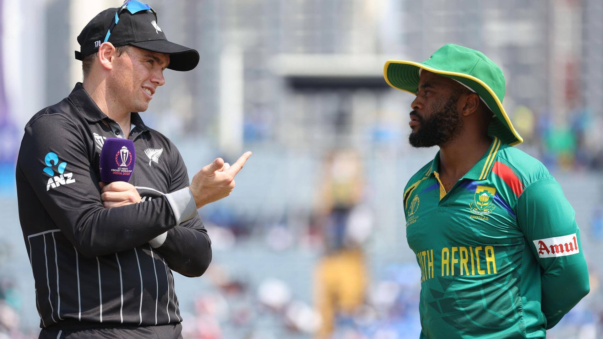 विश्व कप 2023: दक्षिण अफ्रीका ने न्यूजीलैंड को दिया 358 रनों का लक्ष्य, डुसेन-डिकॉक के शतक 