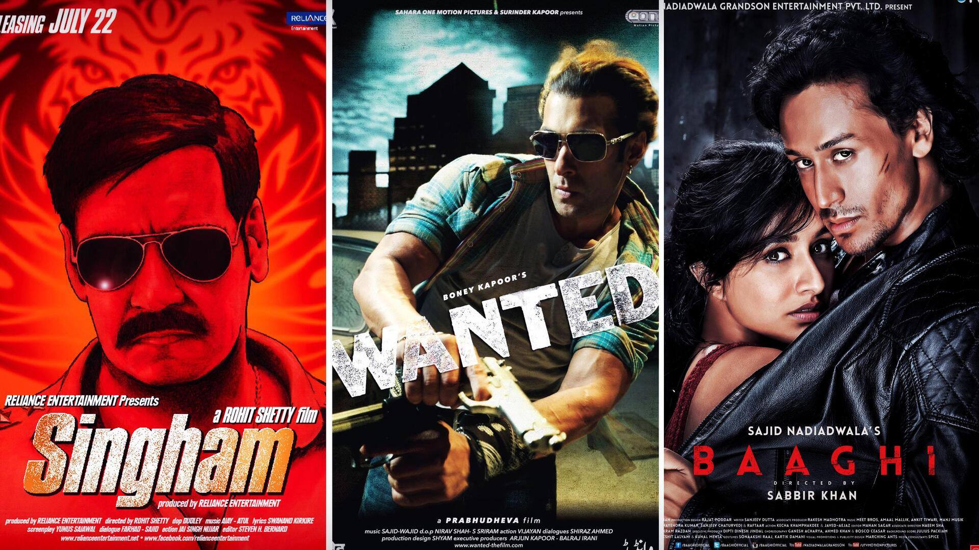 साउथ फिल्मों की रीमेक हैं ये एक्शन फिल्में, सूची में 'सिंघम' से लेकर 'बाघी' तक शामिल