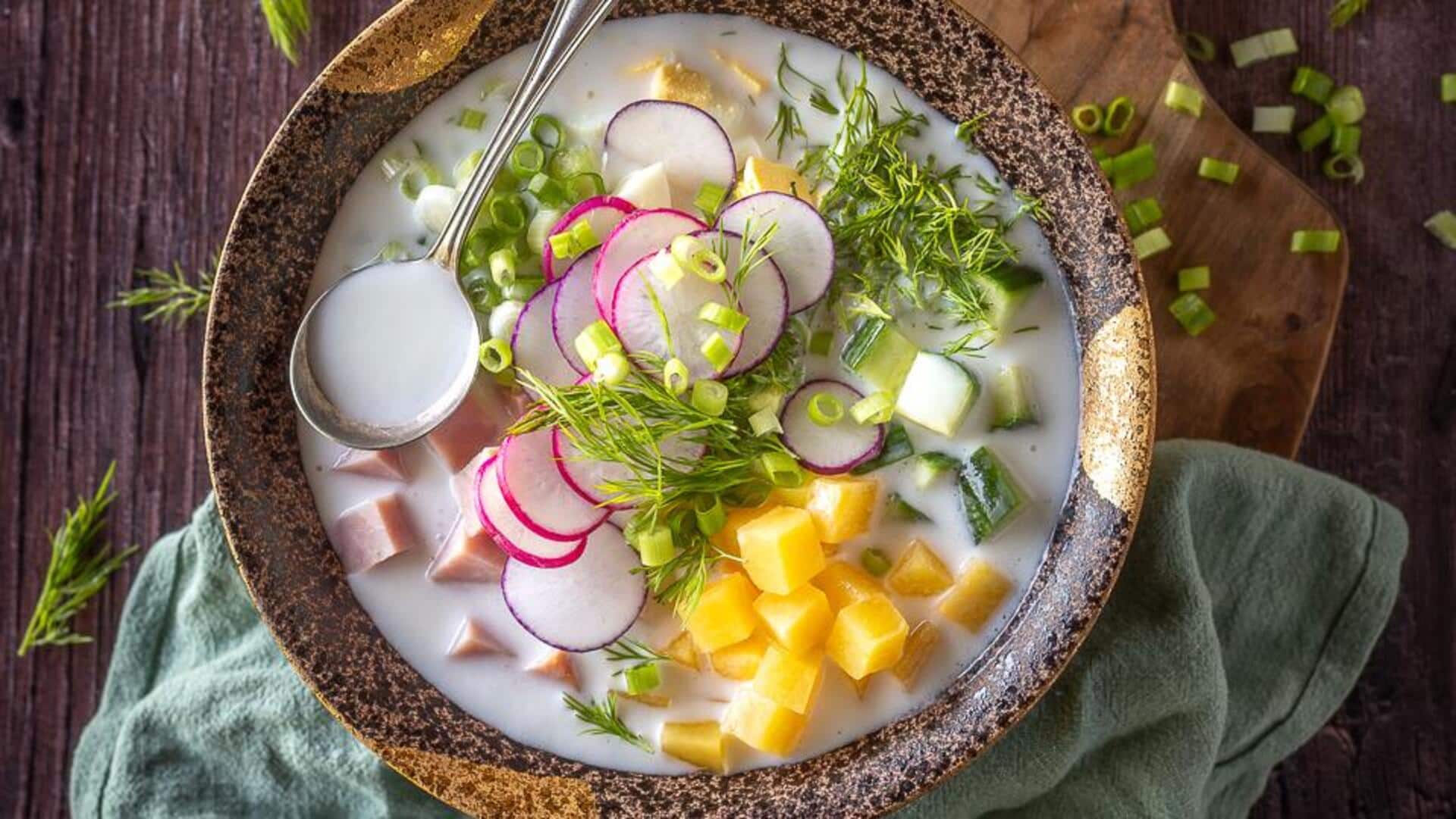 रूस का लोकप्रिय व्यंजन है ओक्रोशका, गर्मी में इसका सेवन करके पेट रहेगा ठंडा