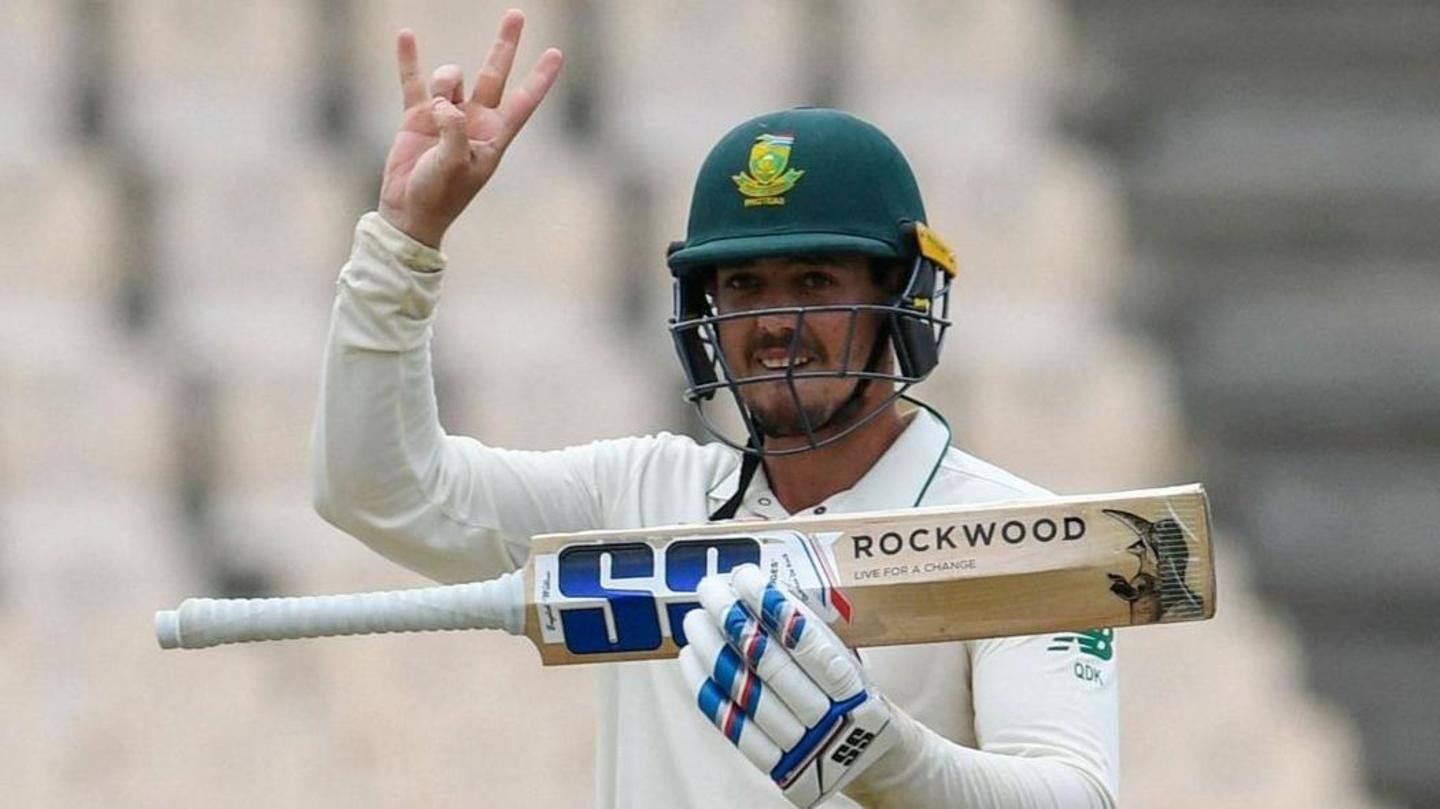 वेस्टइंडीज बनाम दक्षिण अफ्रीका: डिकॉक ने लगाया शतक, वेस्टइंडीज के सामने पारी की हार का खतरा