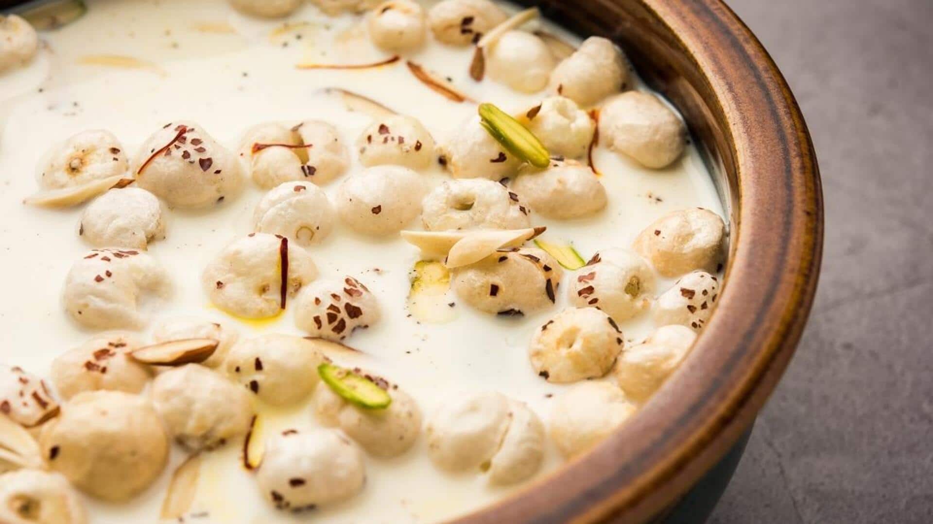 सावन के सोमवार पर बनाएं स्वादिष्ट मखाना खीर, जानिए इसकी रेसिपी