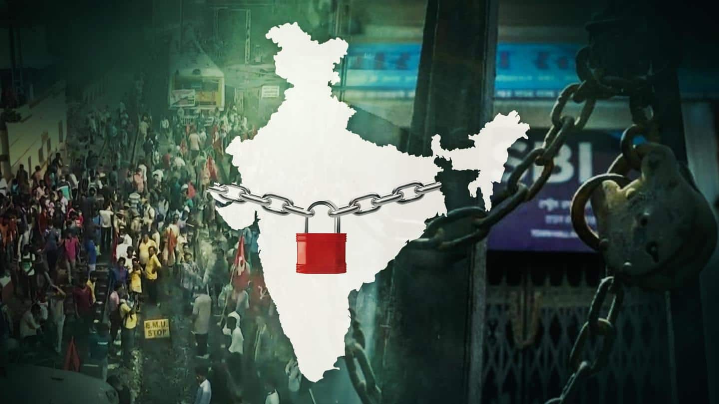 सरकार की नीतियों के खिलाफ दो दिन का भारत बंद शुरू, बैंकिंग सेवाएं हुईं प्रभावित