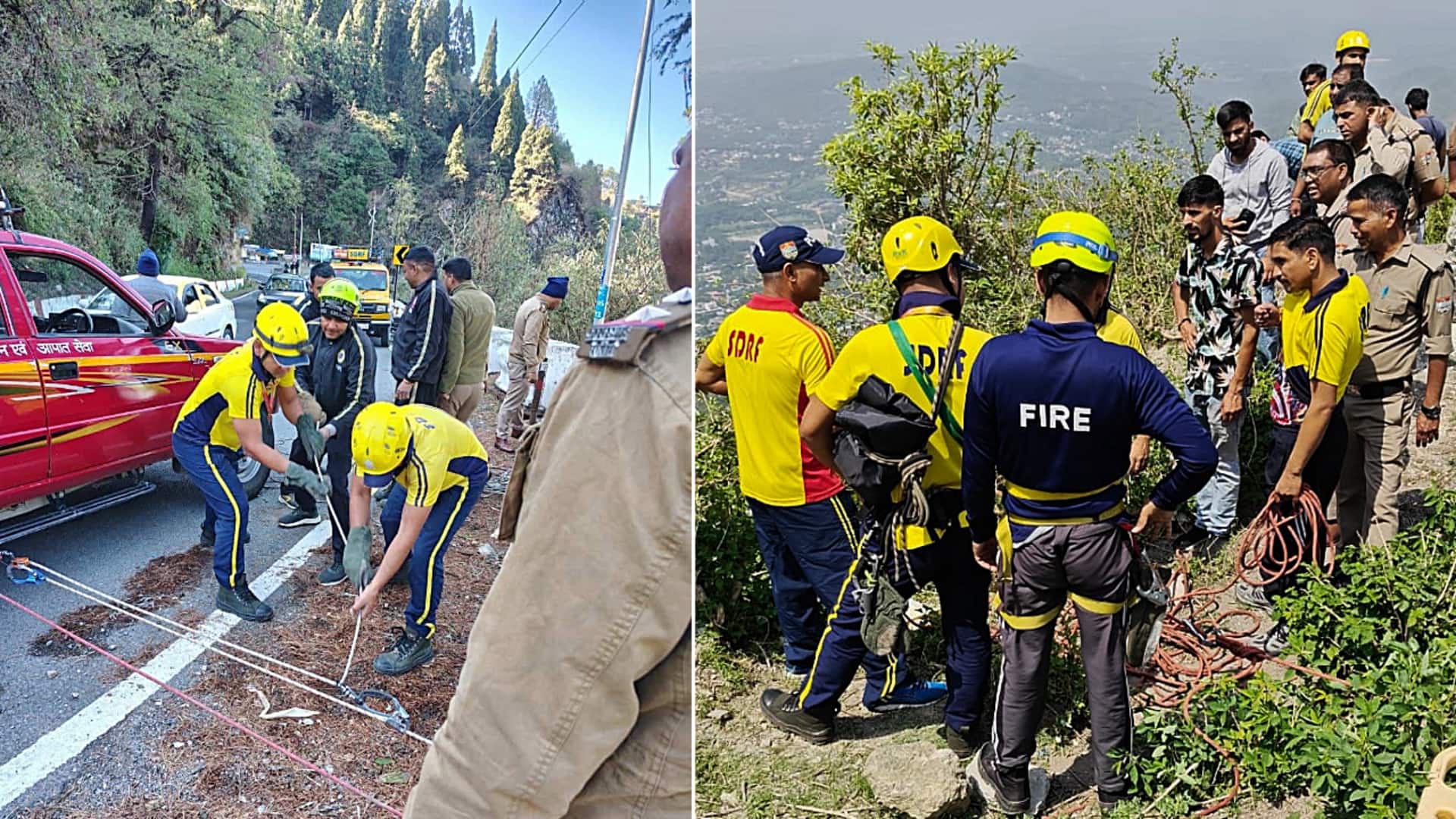 उत्तराखंड के मसूरी में 500 मीटर गहरी खाई में गिरी पर्यटकों की कार, 4 की मौत