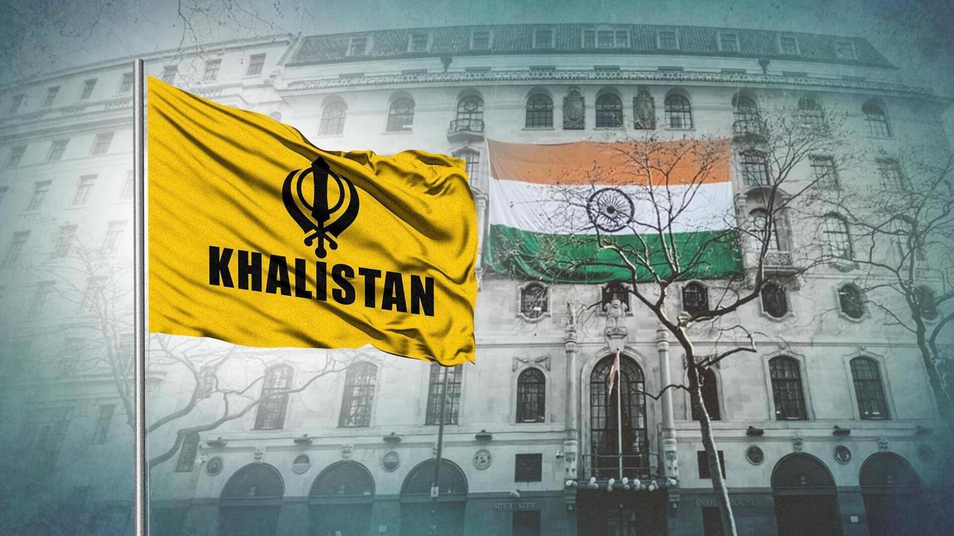 लंदन: खालिस्तानियों ने भारतीय उच्चायोग के सामने जलाया तिरंगा, दल खालसा प्रमुख के नेतृत्व में प्रदर्शन 