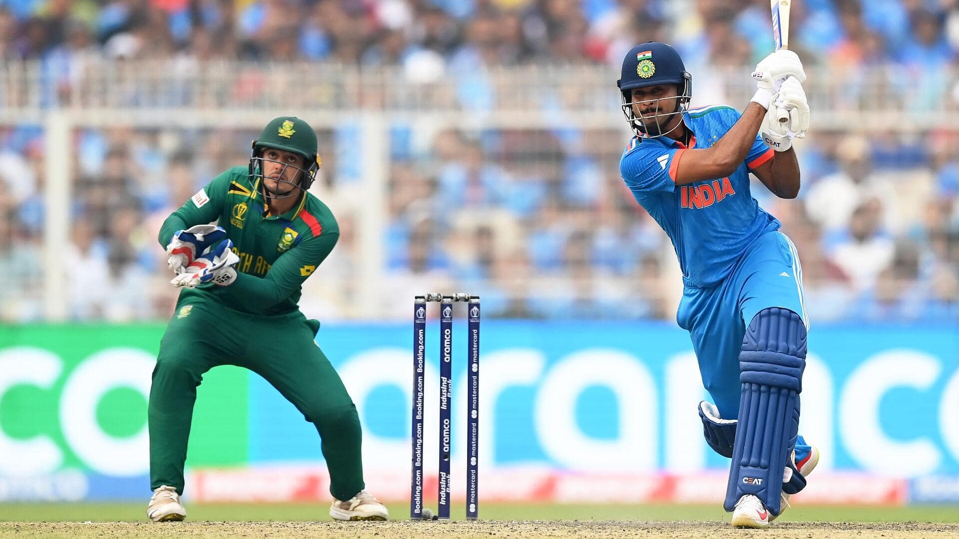 श्रेयस अय्यर विश्व कप के एक संस्करण में नंबर-4 पर सर्वाधिक रन बनाने वाले भारतीय बने