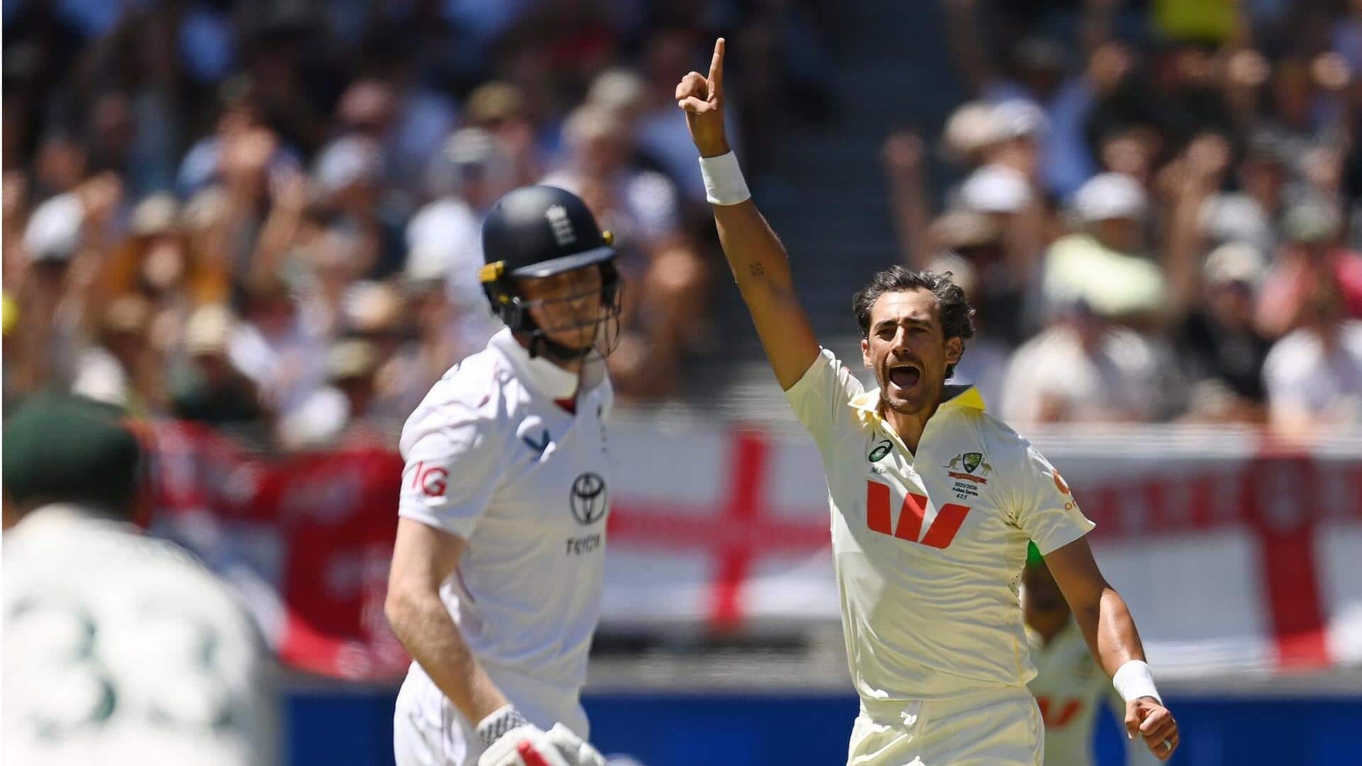 एशेज सीरीज में मिचेल स्टार्क ने 5वीं बार लिया 5 विकेट हॉल, ये रिकॉर्ड्स बनाए