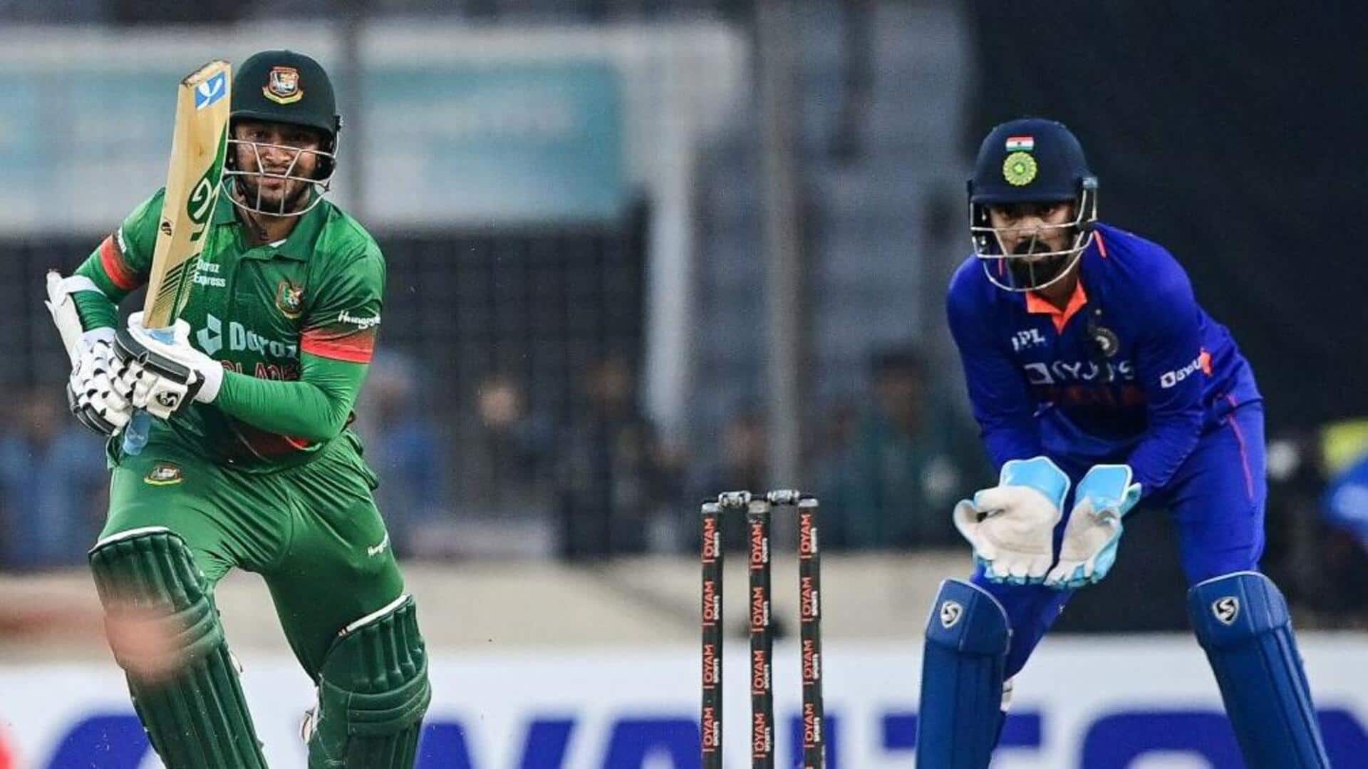 एशिया कप 2023: बांग्लादेश ने भारत को दिया 266 रनों का लक्ष्य, शाकिब-हृदोय ने जमाए अर्धशतक 