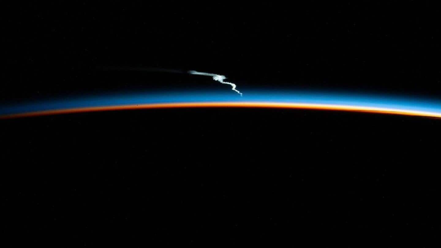 ISS ने शेयर की स्पेस-X के फाल्कन हेवी रॉकेट लॉन्च की अद्भुत तस्वीर
