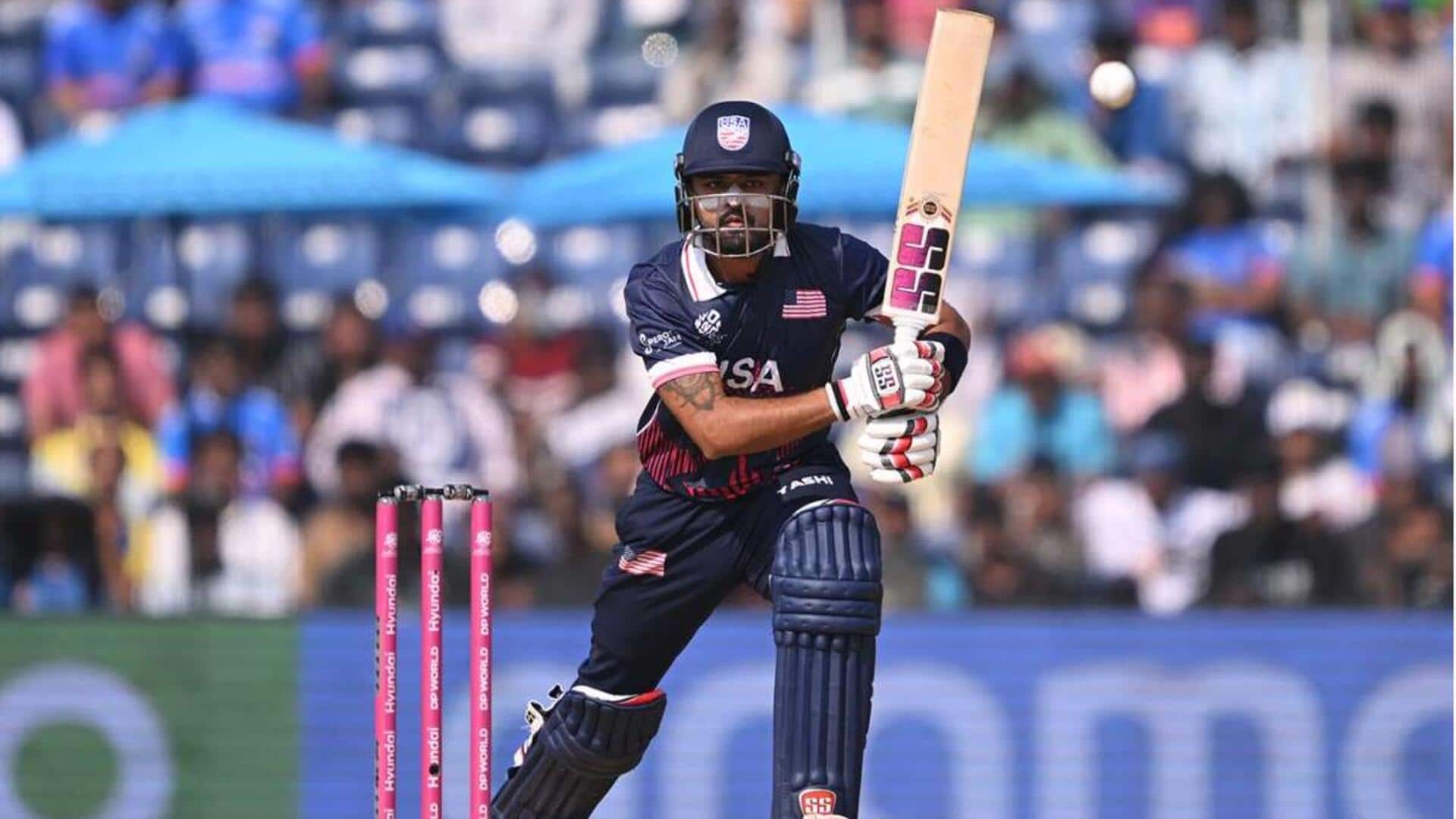 टी-20 विश्व कप 2026: मोनांक पटेल USA के लिए 1,000 रन बनाने वाले पहले बल्लेबाज बने
