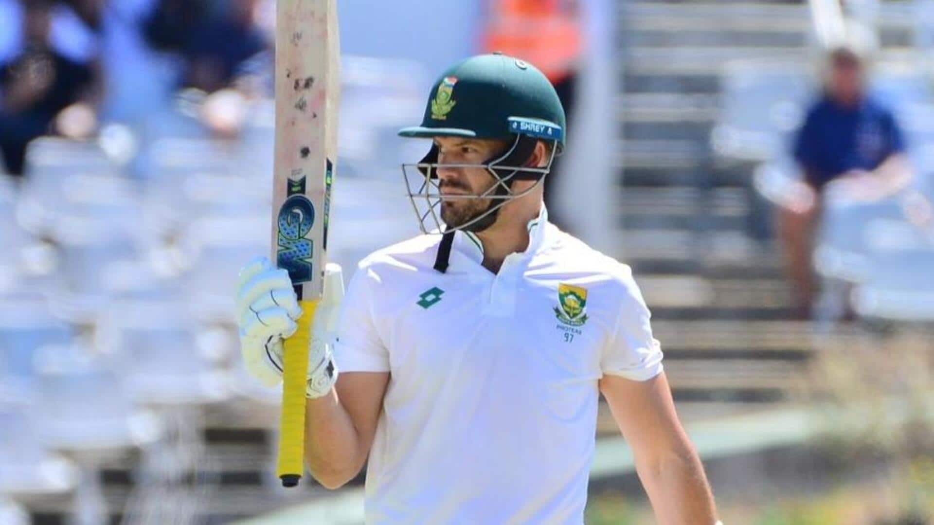 एडेन मार्कराम एक टेस्ट पारी में सर्वाधिक प्रतिशत रन बनाने वाले दक्षिण अफ्रीकी बल्लेबाज बने