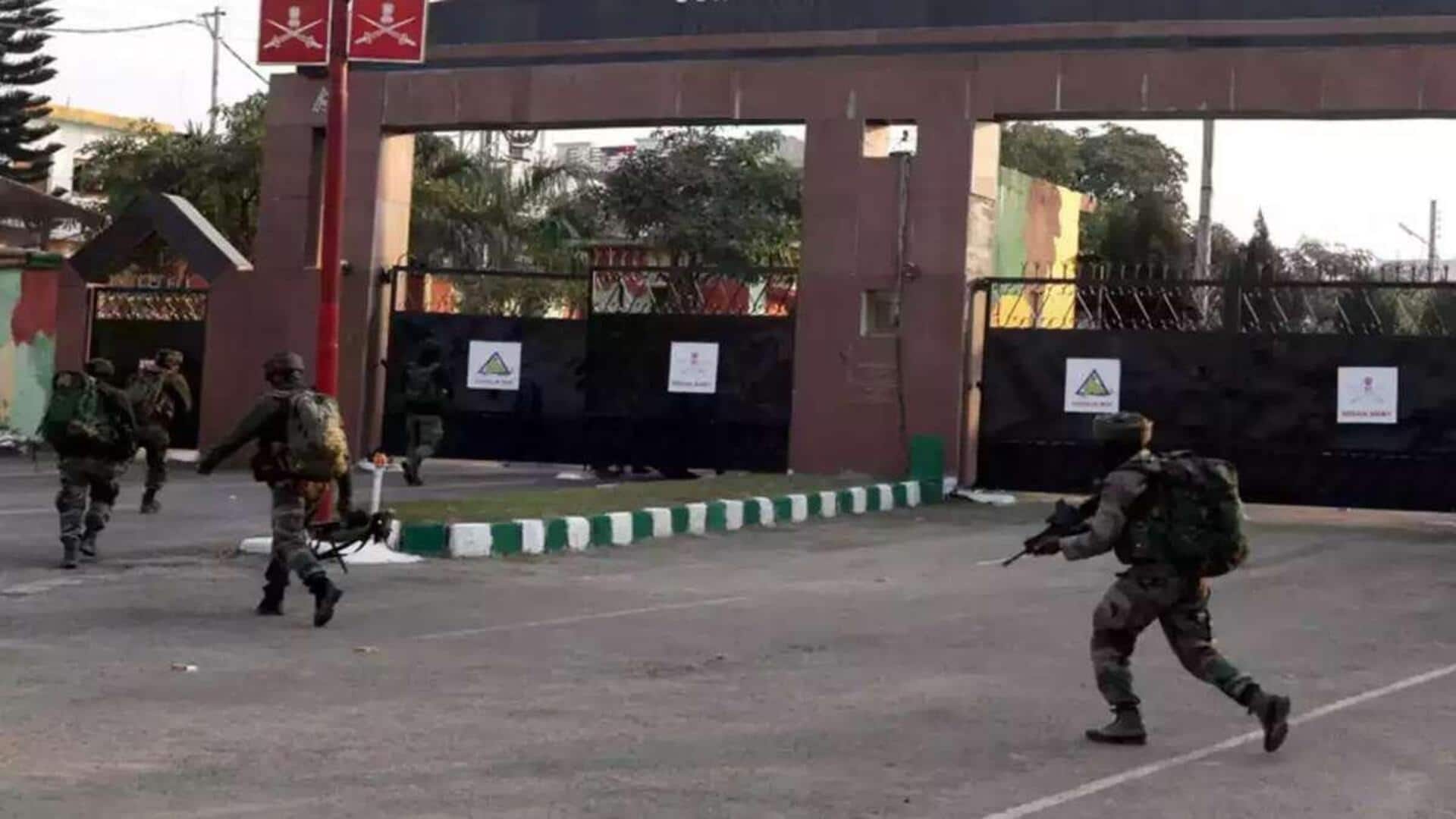 असम में सैन्य शिविर को निशाना बनाकर ग्रेनेड से हमला, 3 जवान घायल असम में सैन्य शिविर को निशाना बनाकर ग्रेनेड से हमला, 3 जवान घायल