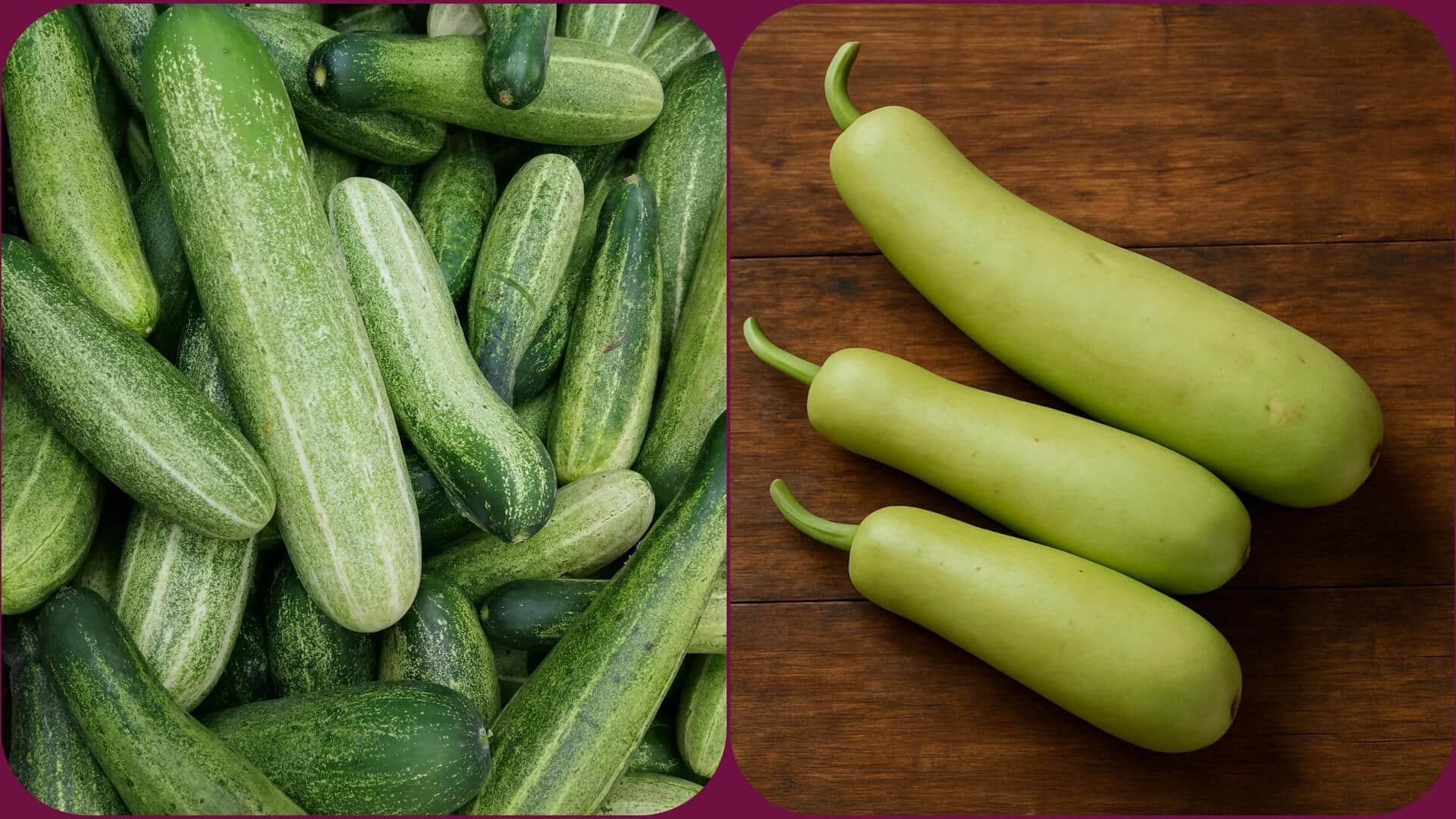 खीरा बनाम लौकी: इनमें से किसका सेवन शरीर को ज्यादा हाइड्रेट करता है?