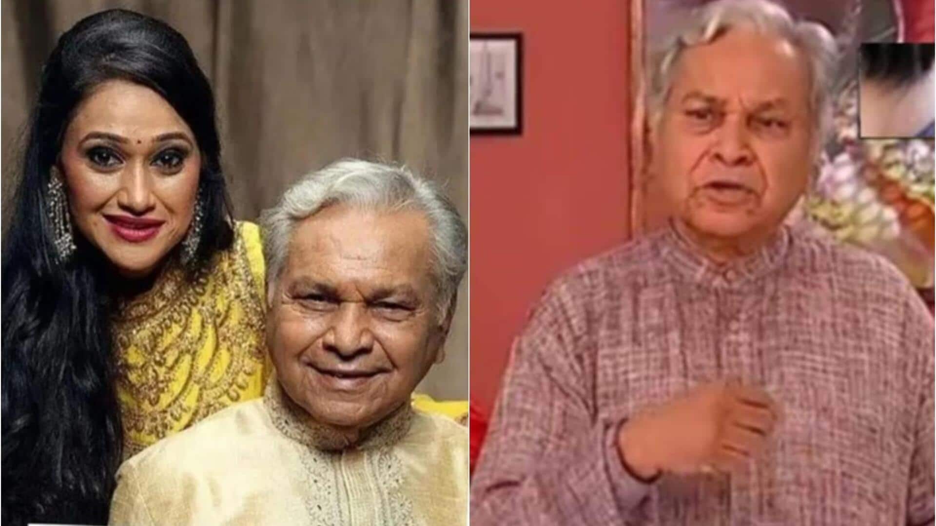 'तारक मेहता का उल्टा चश्मा' के अभिनेता और दिशा वकानी के पिता भीम वकानी का निधन