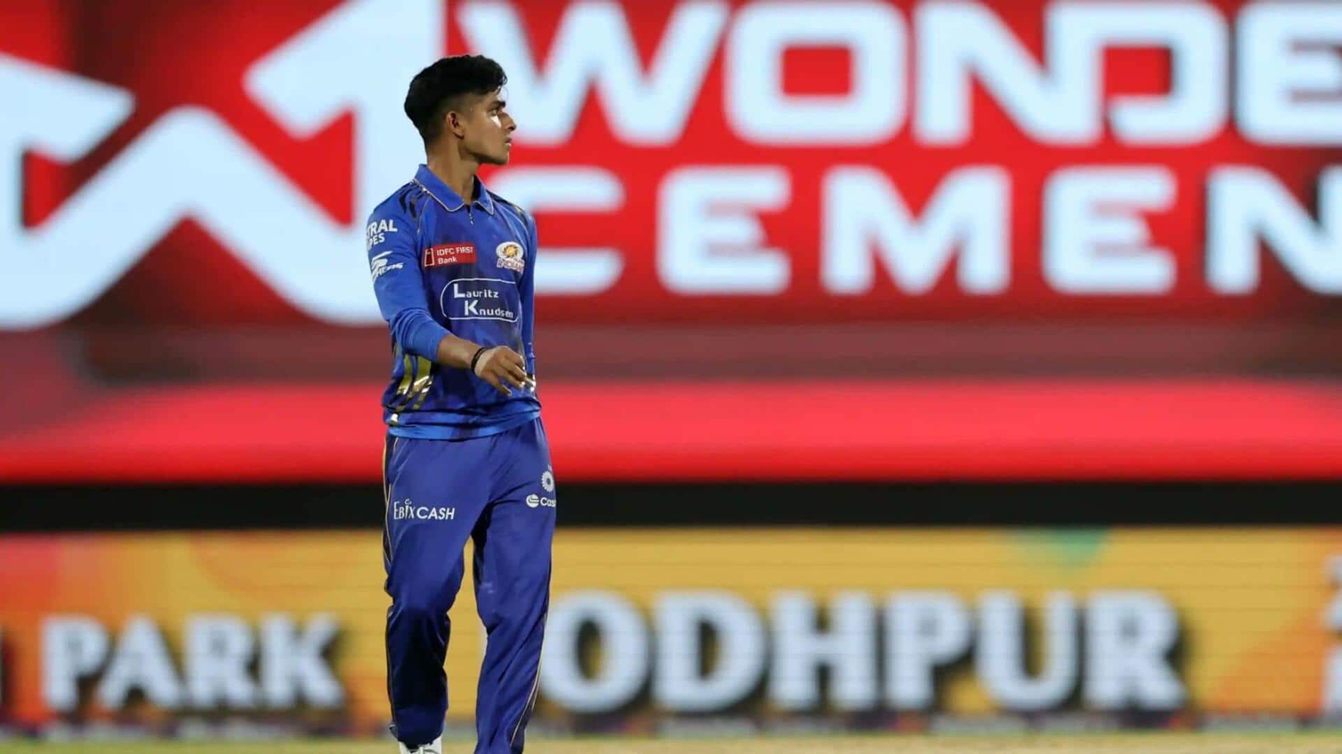 IPL 2025: MI ने चोटिल विग्नेश पुथुर की जगह इस खिलाड़ी को किया टीम में शामिल IPL 2025: MI ने चोटिल विग्नेश पुथुर की जगह इस खिलाड़ी को किया टीम में शामिल