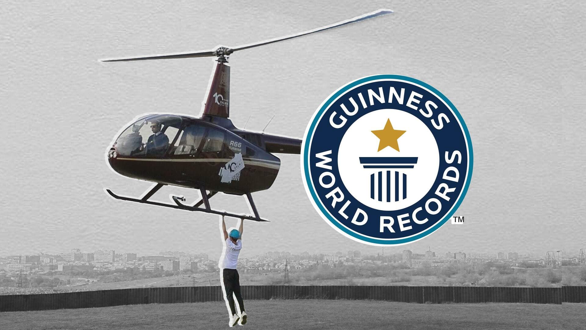 इस शख्स ने हेलीकॉप्टर से लटक कर लगाए 1 मिनट में 32 पुल-अप्स, विश्व रिकॉर्ड बनाया