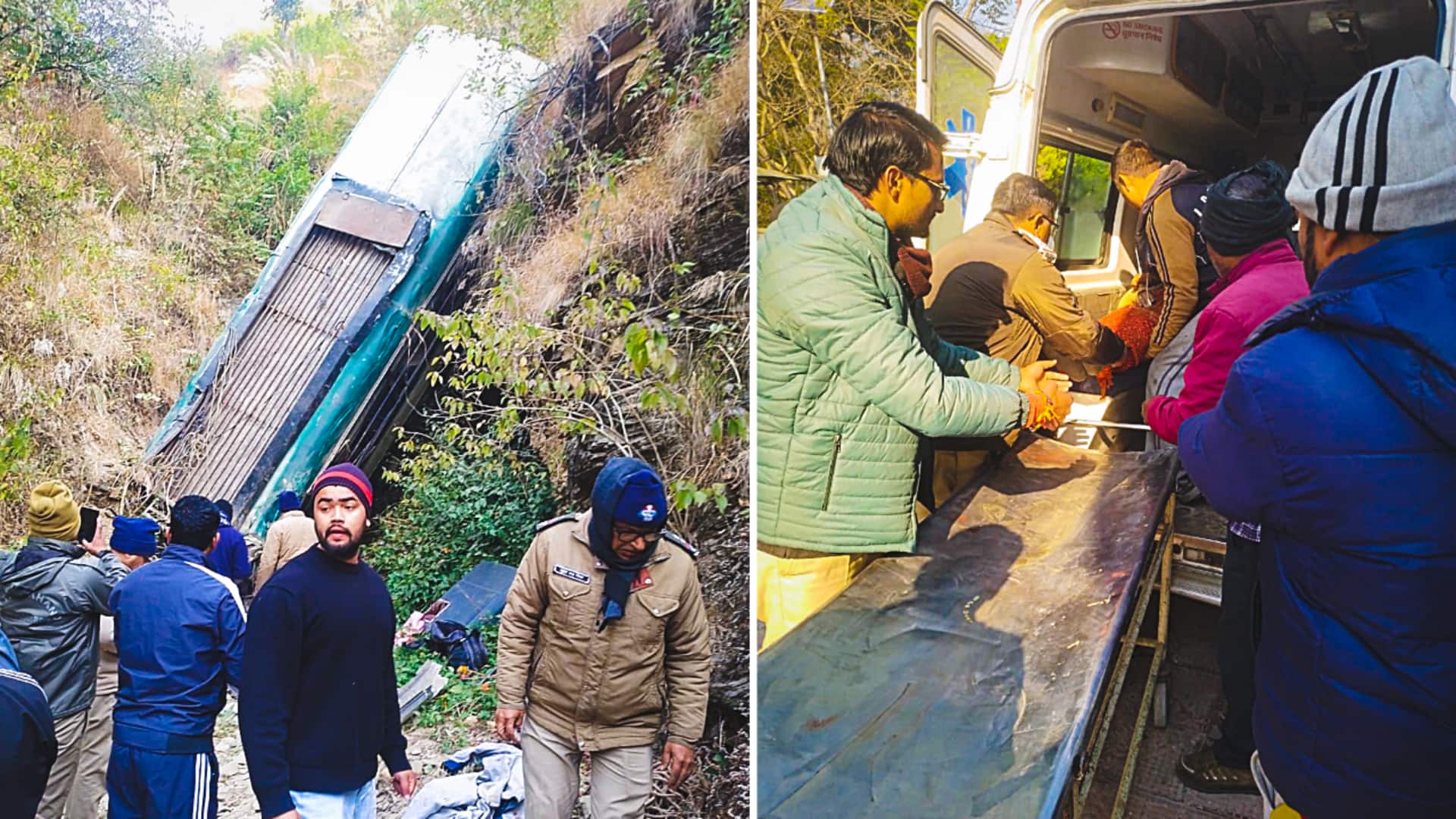 उत्तराखंड के अल्मोड़ा में यात्रियों से भरी बस खाई में गिरी, 7 की मौत