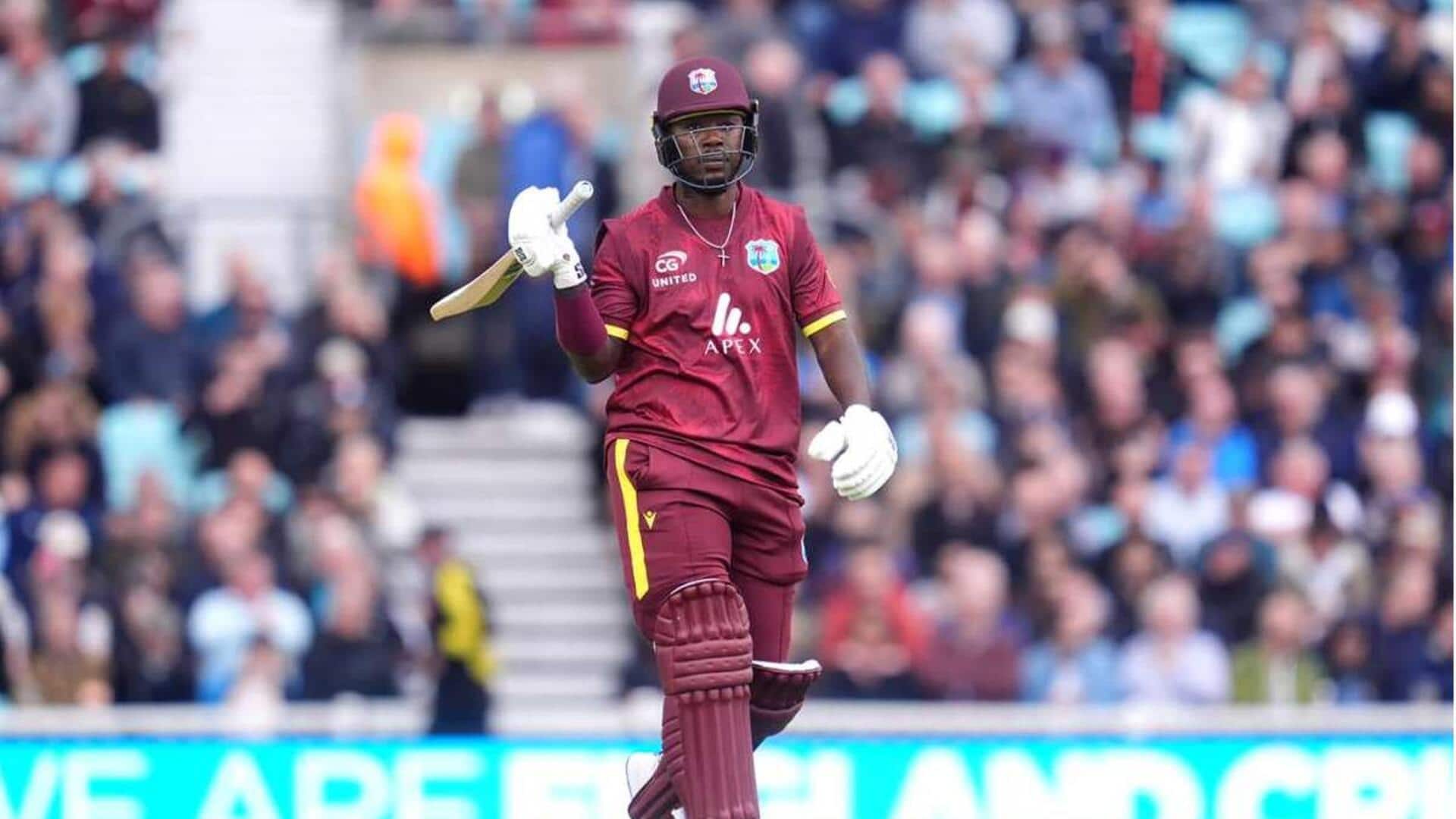 टी-20 विश्व कप 2026: शेरफेन रदरफोर्ड ने इंग्लैंड के खिलाफ नाबाद 76 रन बनाए 
