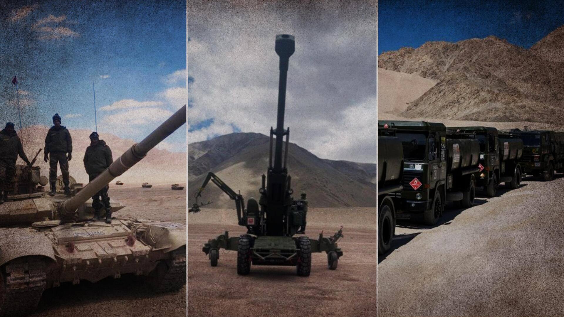 पूर्वी लद्दाख: भारतीय सेना ने तैनात किए टैंक और बख्तरबंद वाहन, किया विशेष युद्धाभ्यास